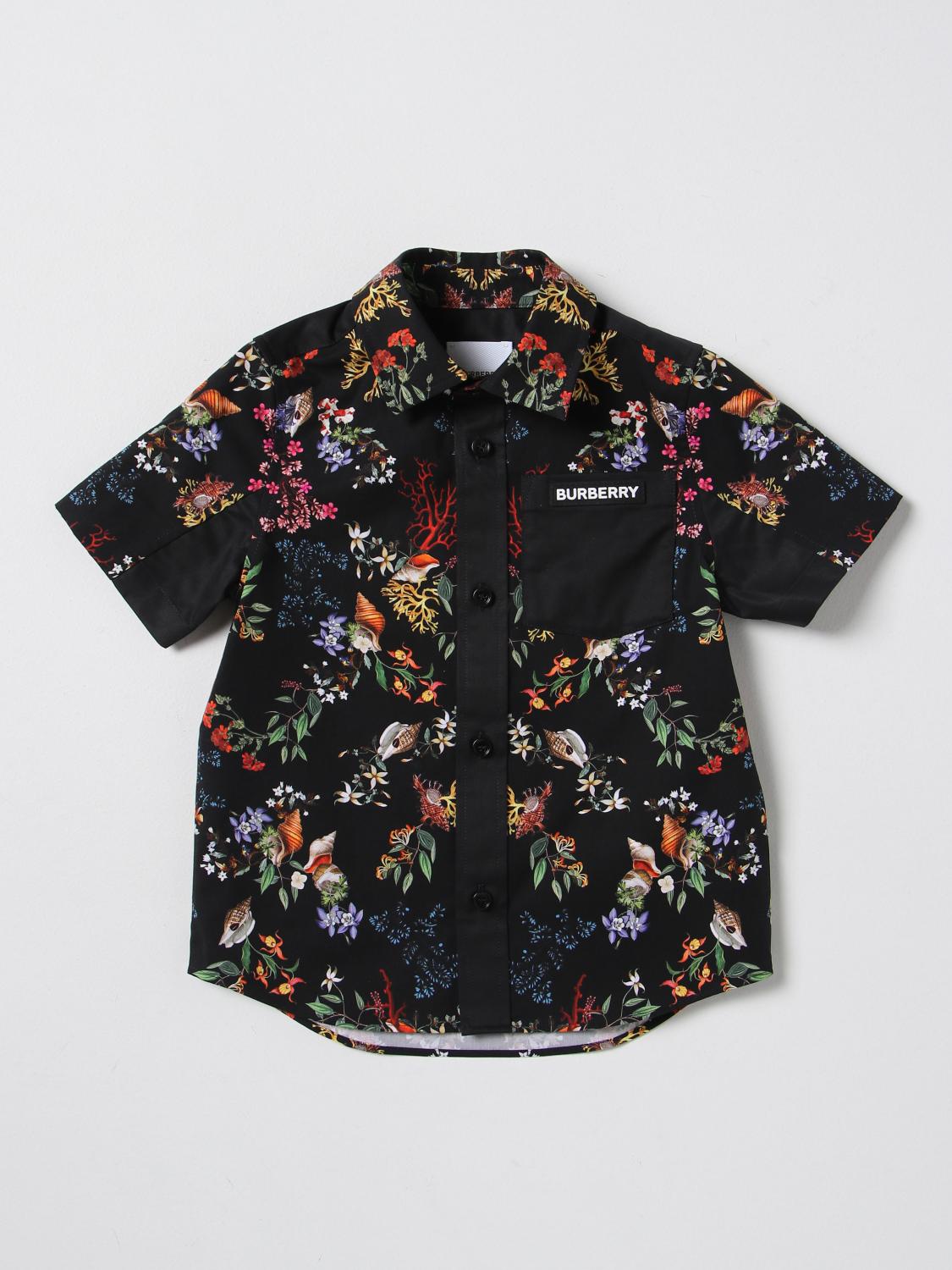 BURBERRY CAMISA: Camisa niños Burberry, Negro - Img 1