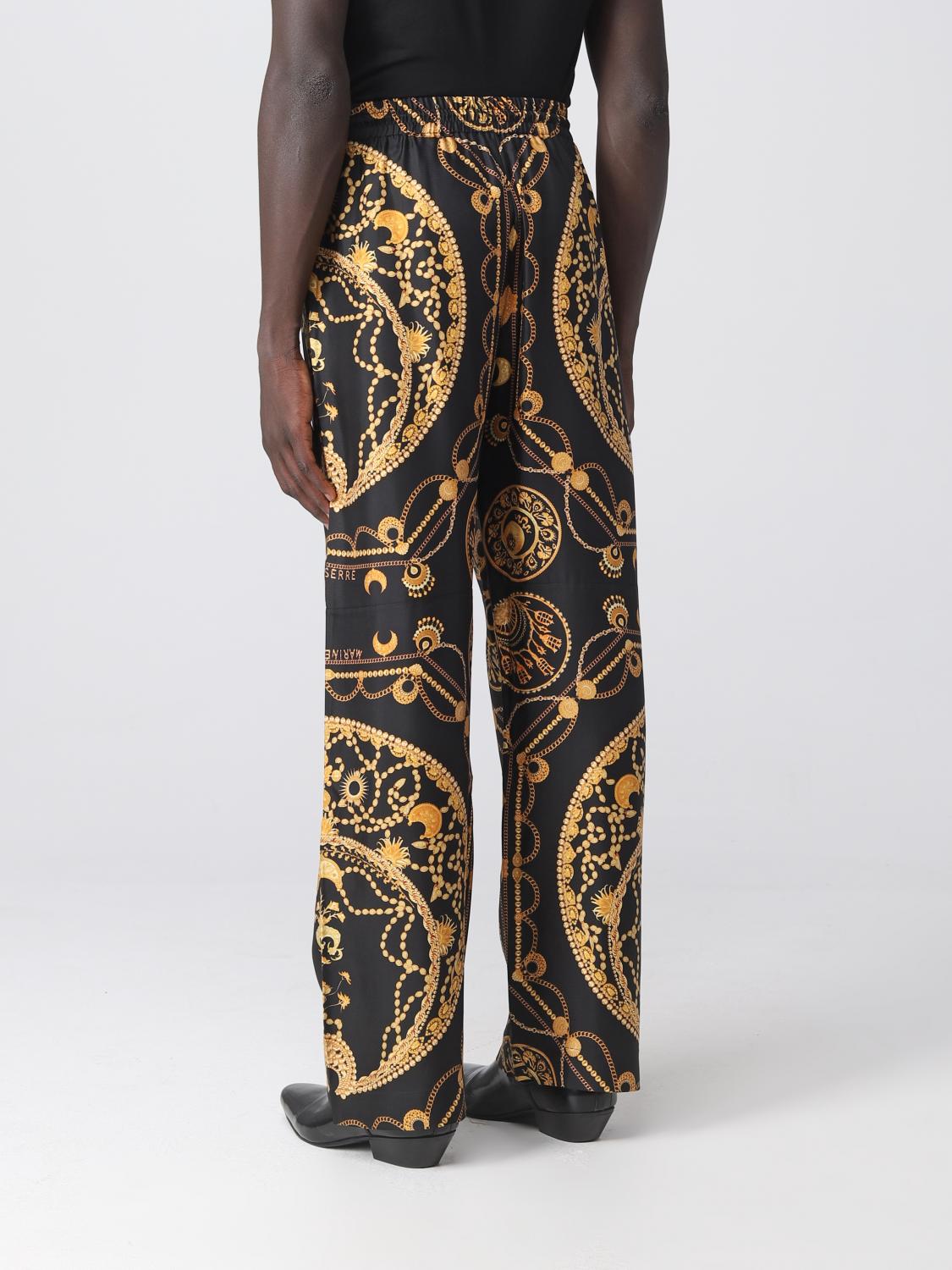 MARINE SERRE：パンツ メンズ - ブラック | GIGLIO.COM