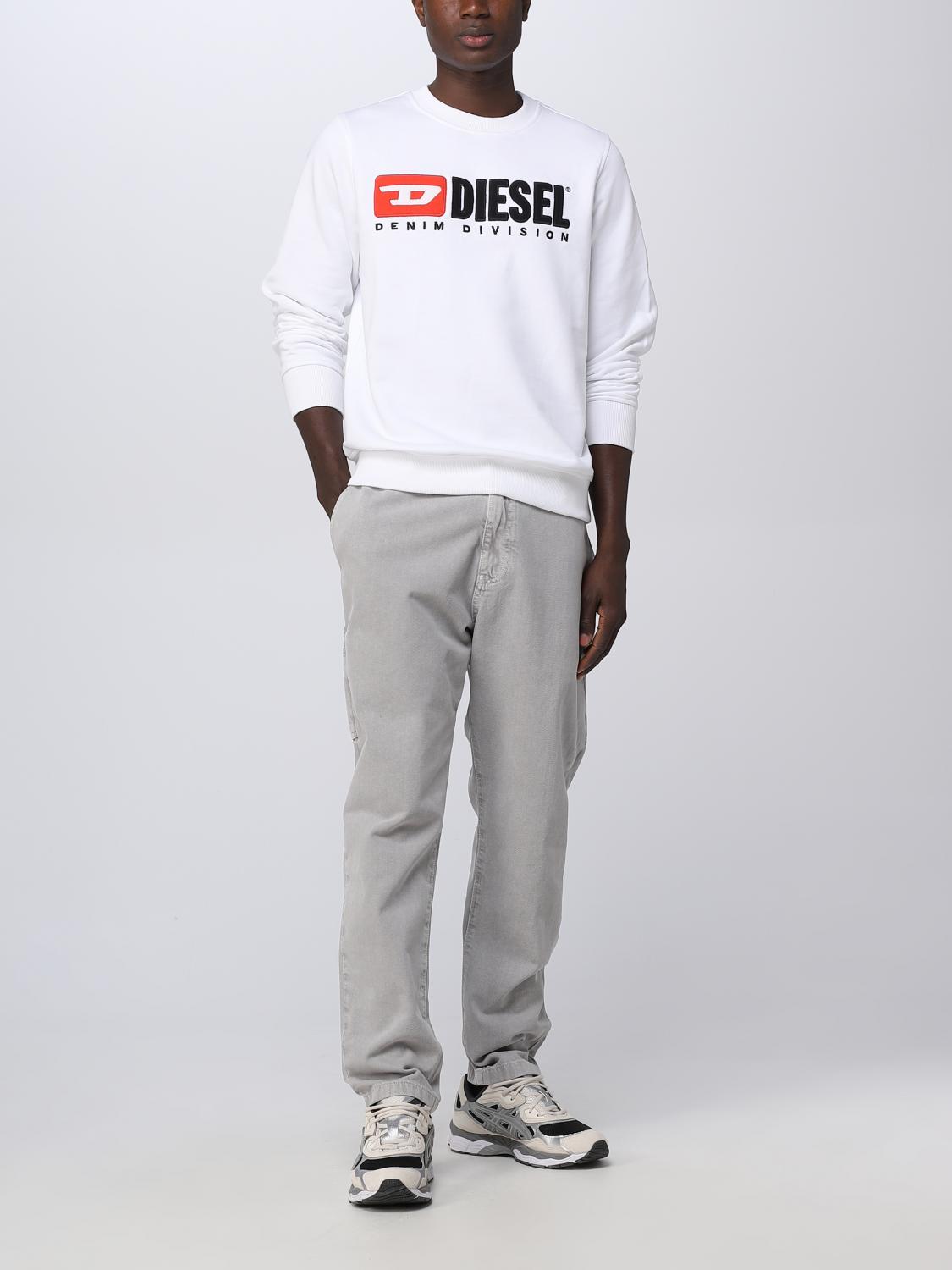 DIESEL ホワイト スウェット XS Diesel スウェットシャツ メンズ - ホワイト | A037580GEAD | GIGLIO.COM