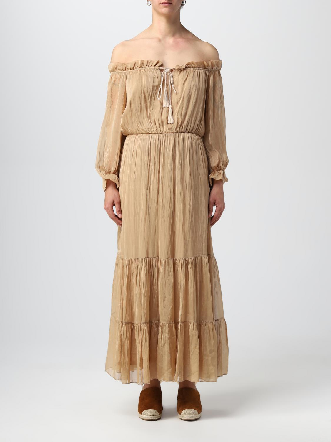 KAOS ROBE: Robes femme Kaos, Chameau - Img 1