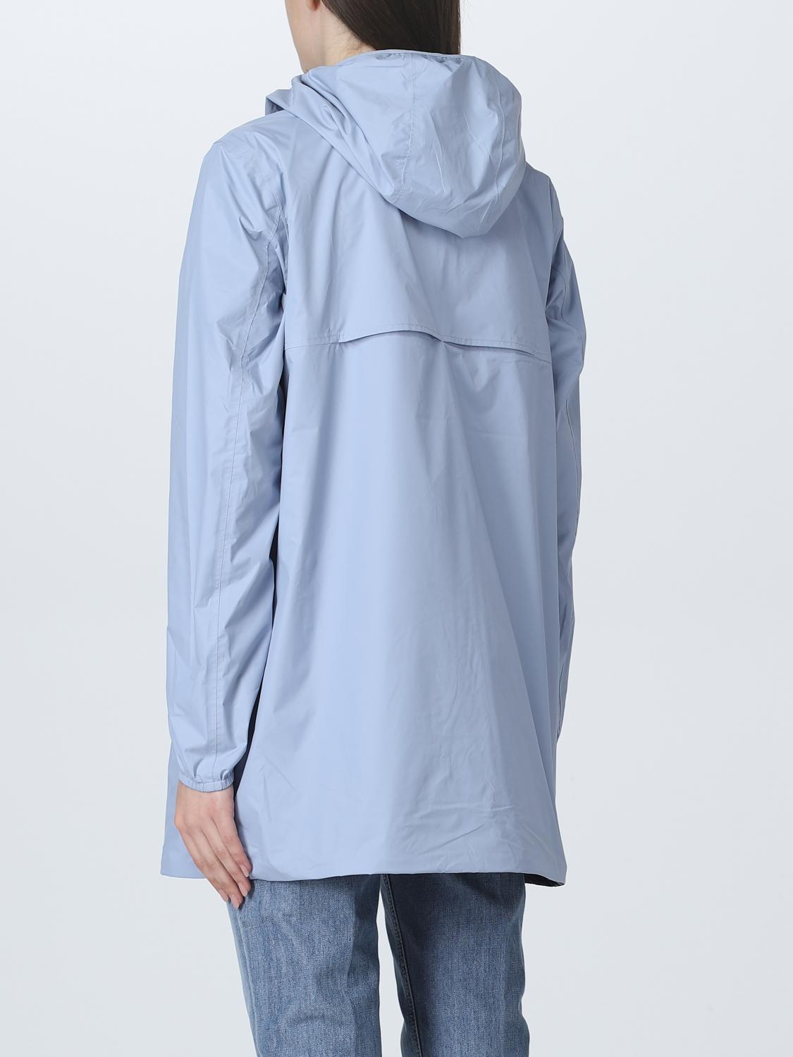 K-WAY JACKET: Coat woman K-way, Gnawed Blue - Img 2