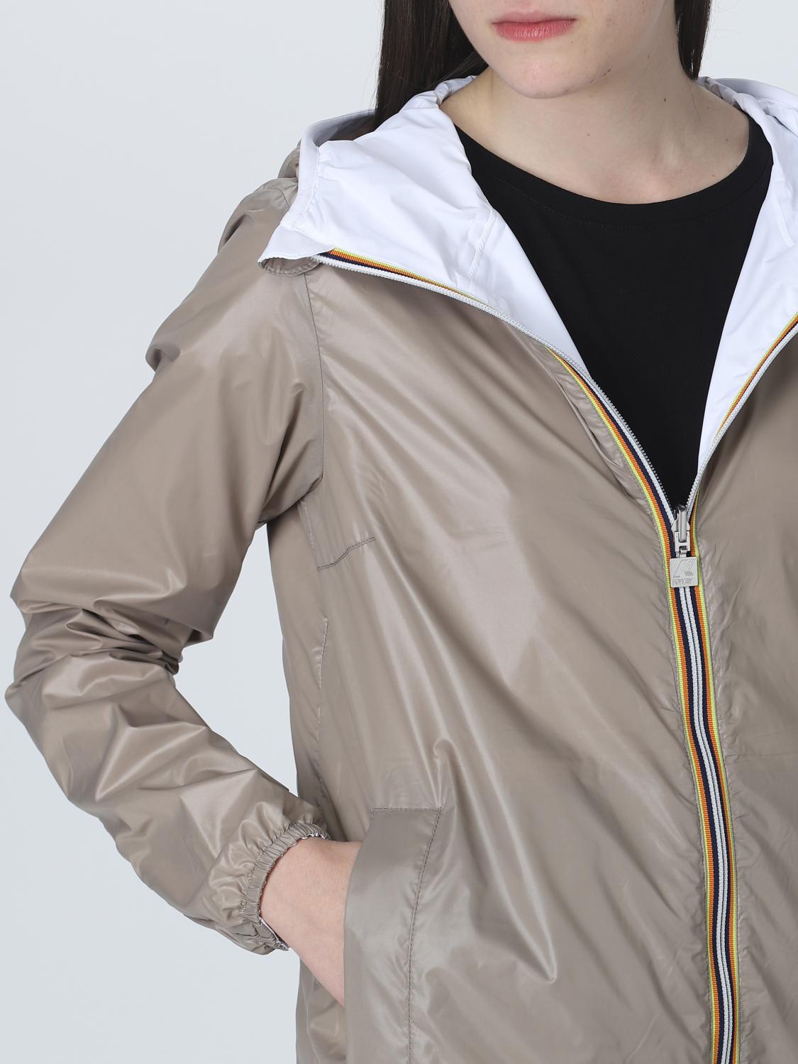 K-WAY JACKET: Coat woman K-way, Beige - Img 4