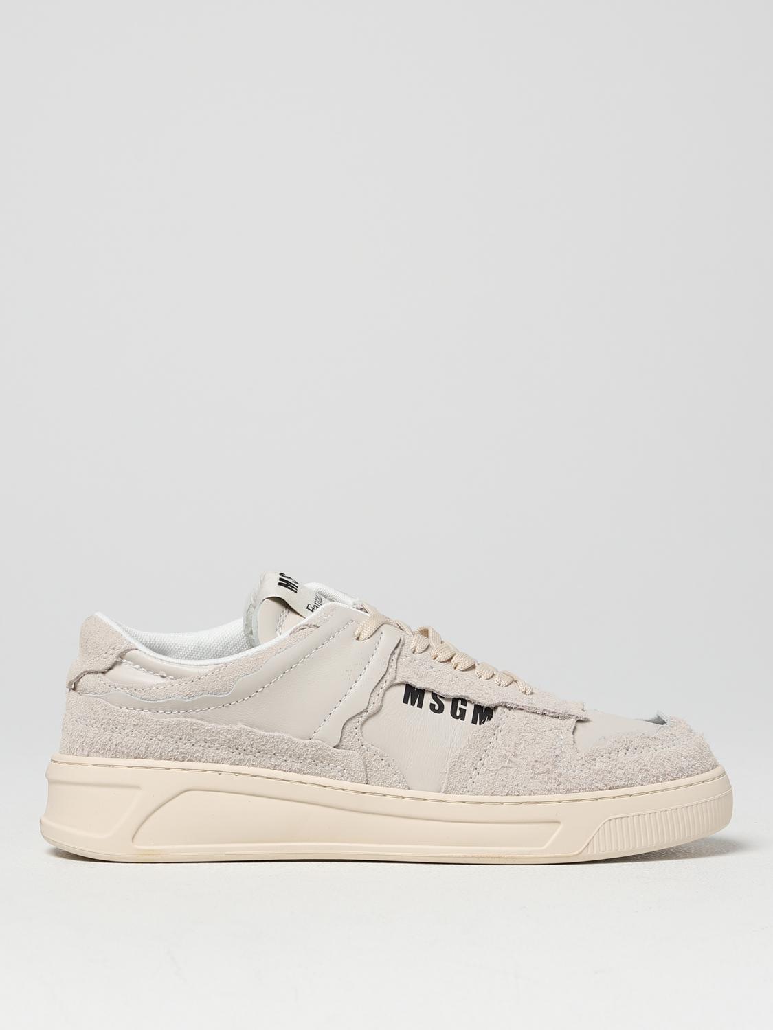 MSGM Fantastic Green sneakers in leather - Milk | 3440MS172833