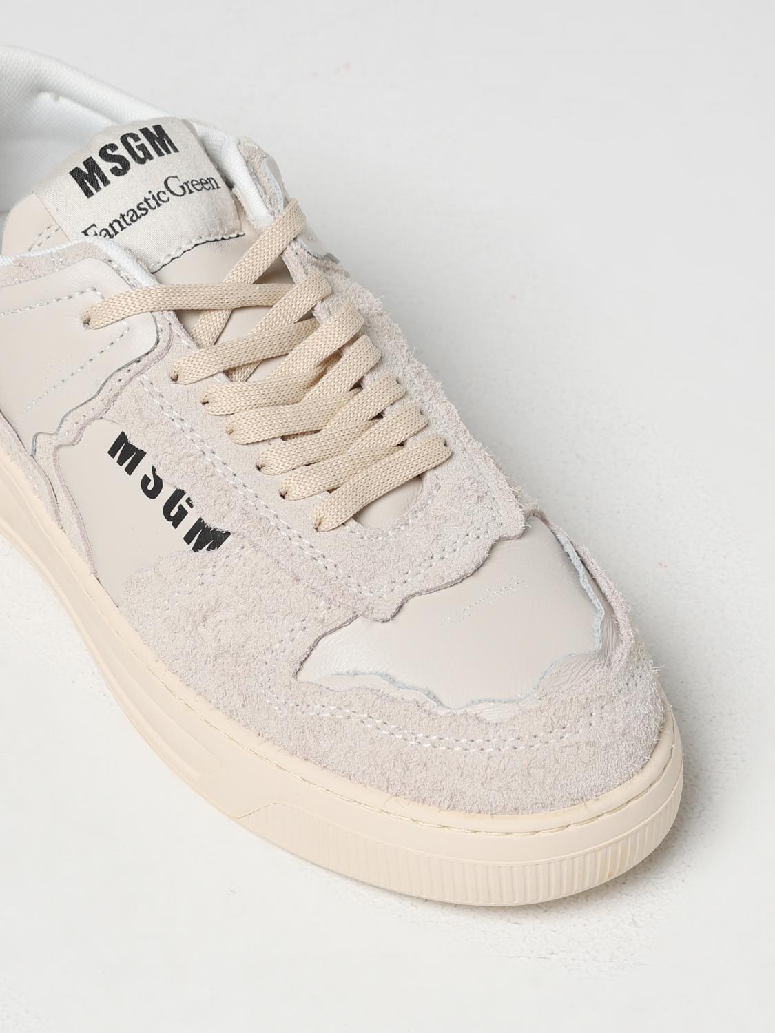 美品　正規品MSGMスニーカー　EU41 madein ITALY MSGM Fantastic Green sneakers in leather - Milk | 3440MS172833