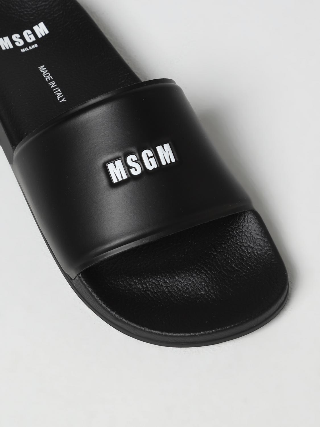 MSGM 샌들: 신발 남성 MSGM, 블랙 - Img 4