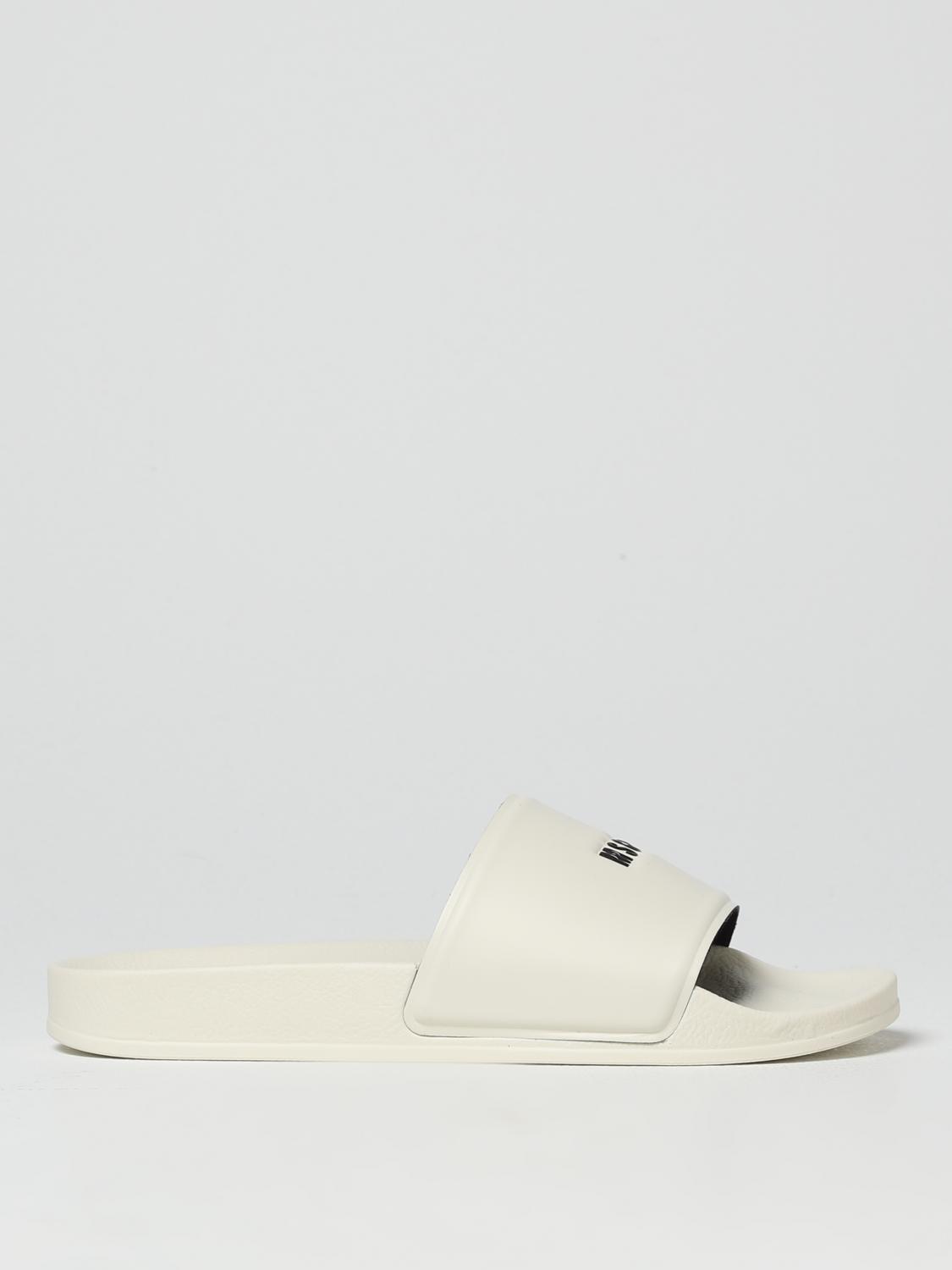MSGM SANDALI: Sliders MSGM in gomma, Latte - Img 1