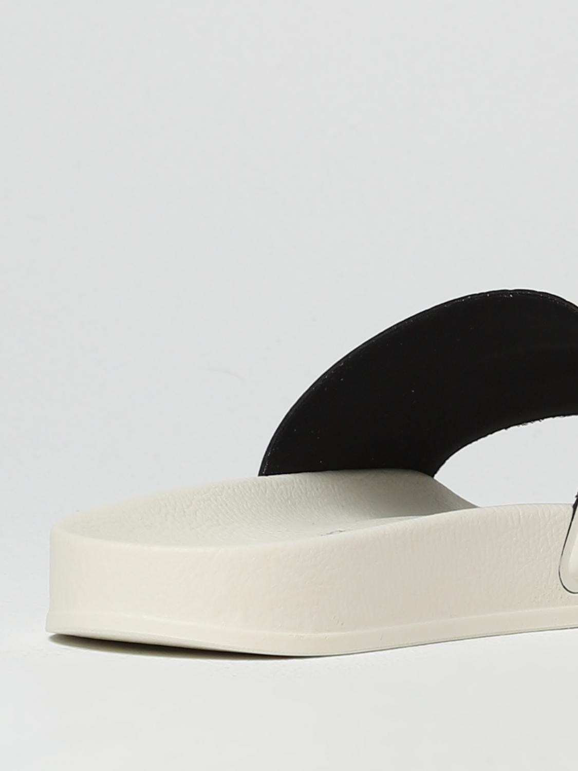 MSGM SANDALI: Sliders MSGM in gomma, Latte - Img 3