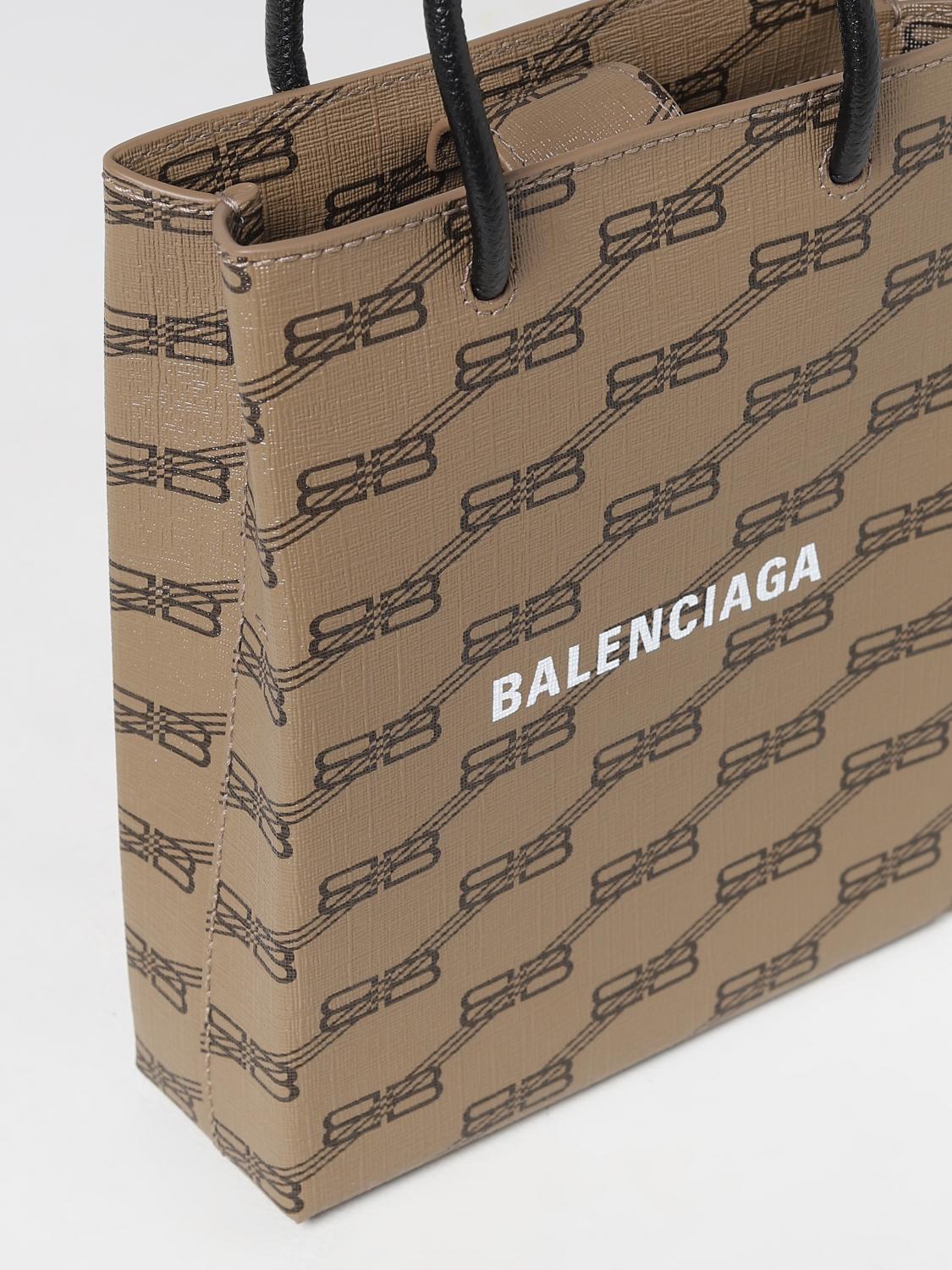 BALENCIAGA MINI BOLSO: Funda mujer Balenciaga, Beige - Img 3