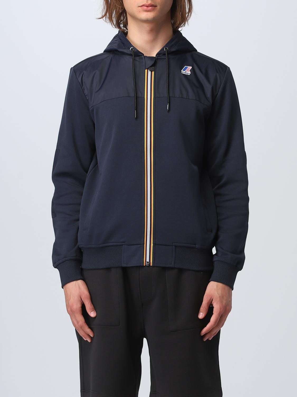 K-WAY JACKET: Coat men K-way, Blue - Img 1