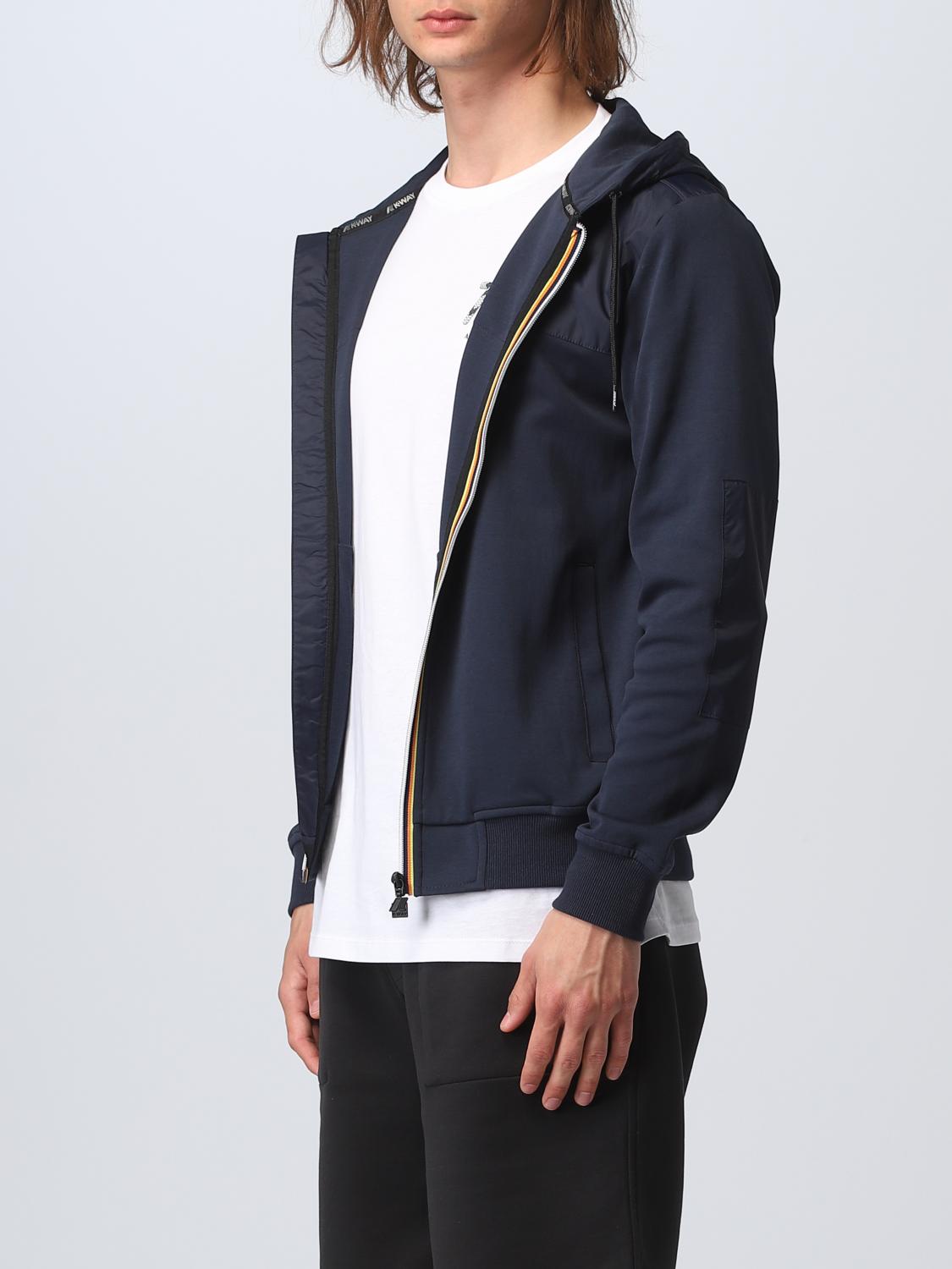 K-WAY JACKET: Coat men K-way, Blue - Img 3