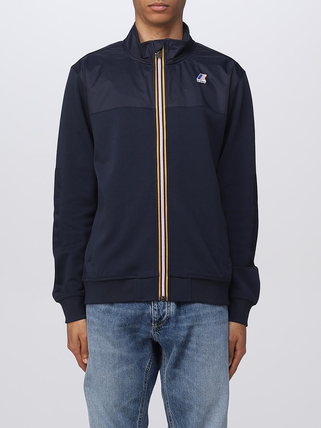 K-WAY JACKET: Coat men K-way, Blue - Img 1