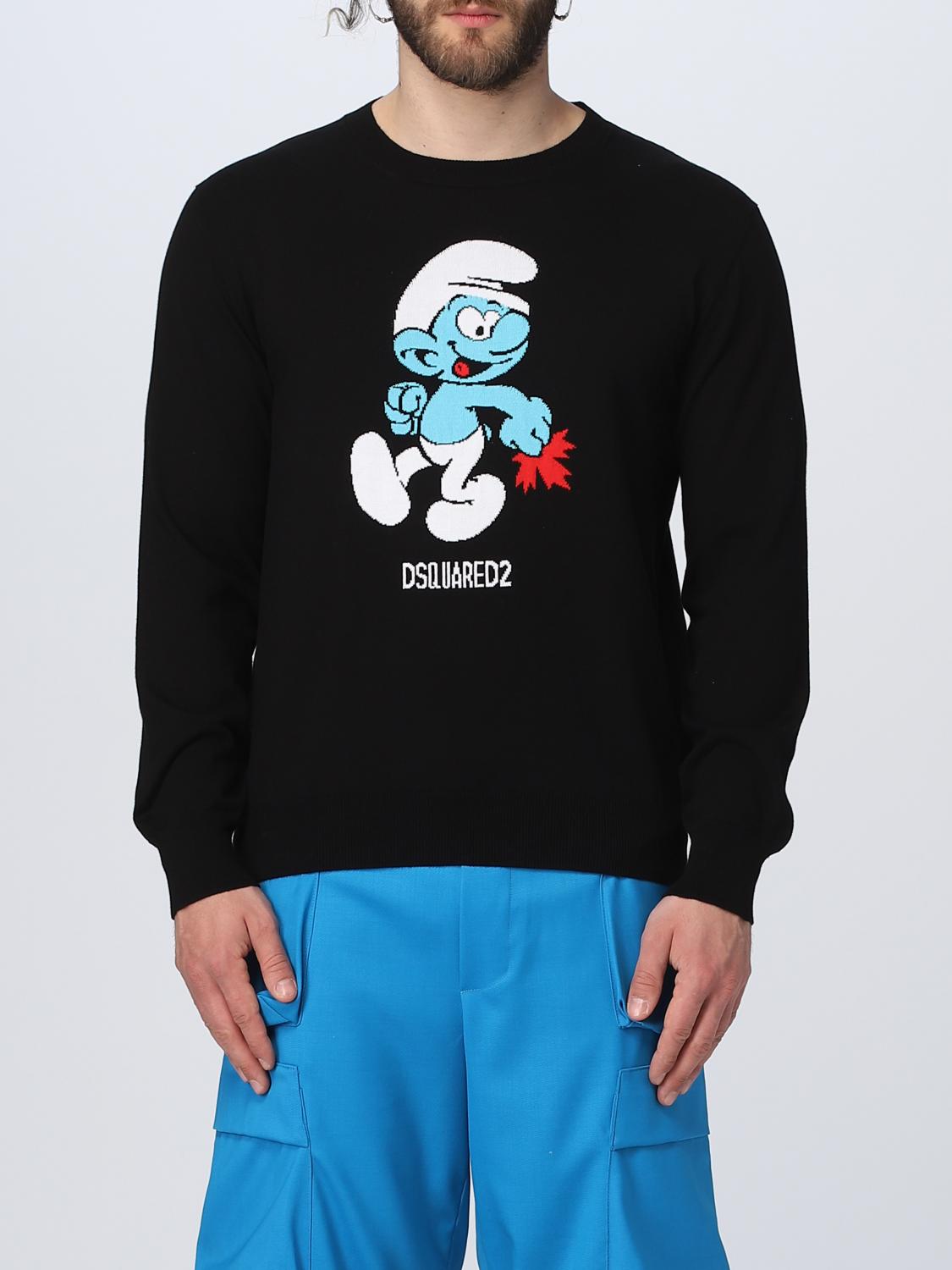 Dsquared2 Smurfs One Life One Planet X pullover in cotton - Black