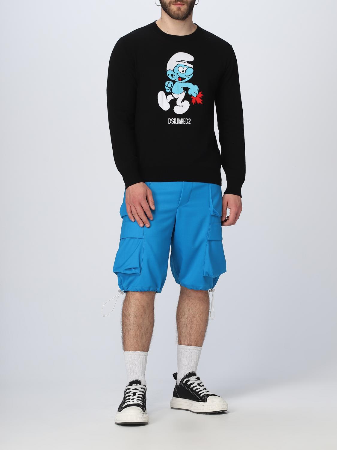 Dsquared2 Smurfs One Life One Planet X pullover in cotton - Black