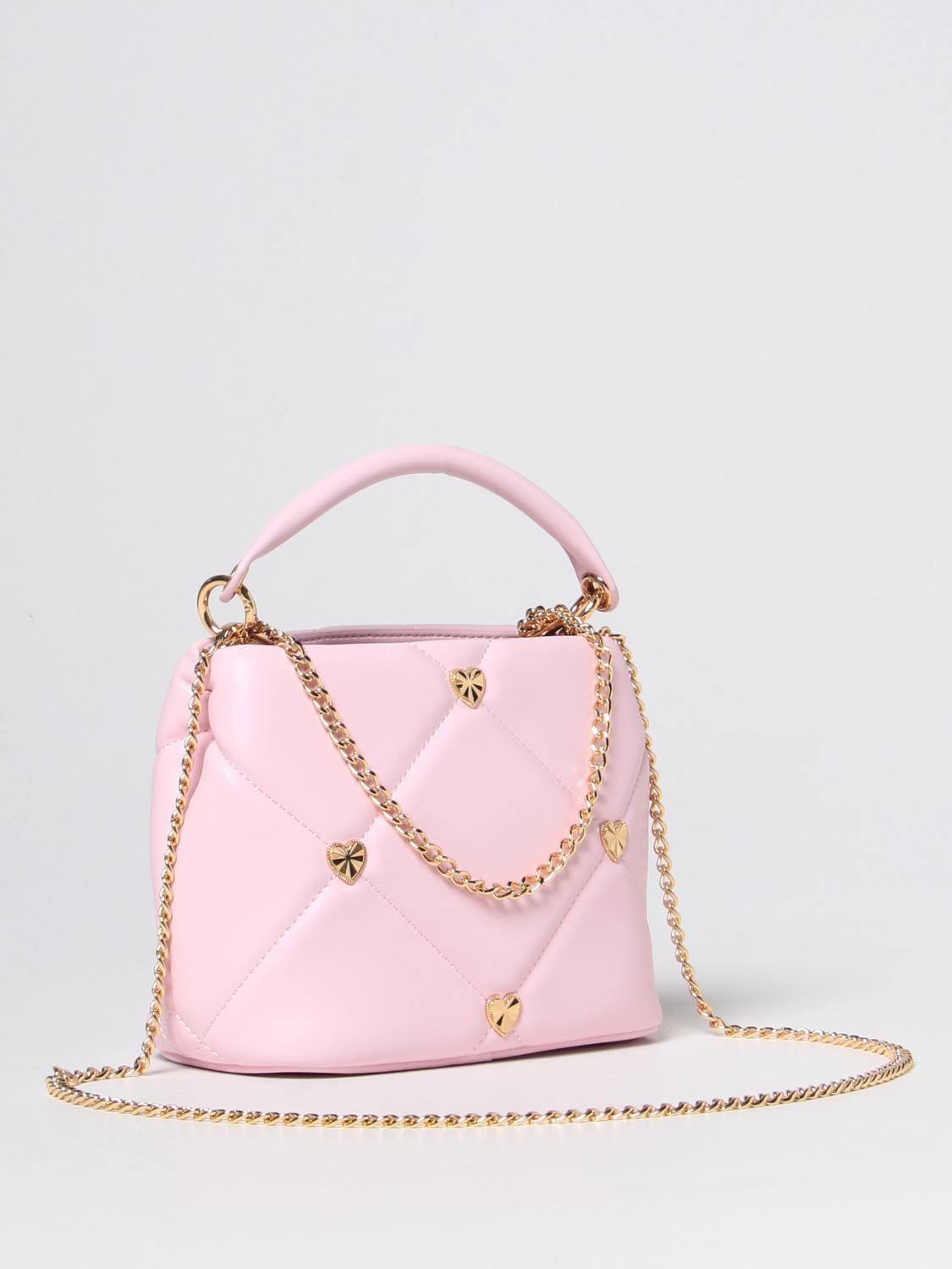Love Moschino bag in quilted synthetic leather - Blush Pink