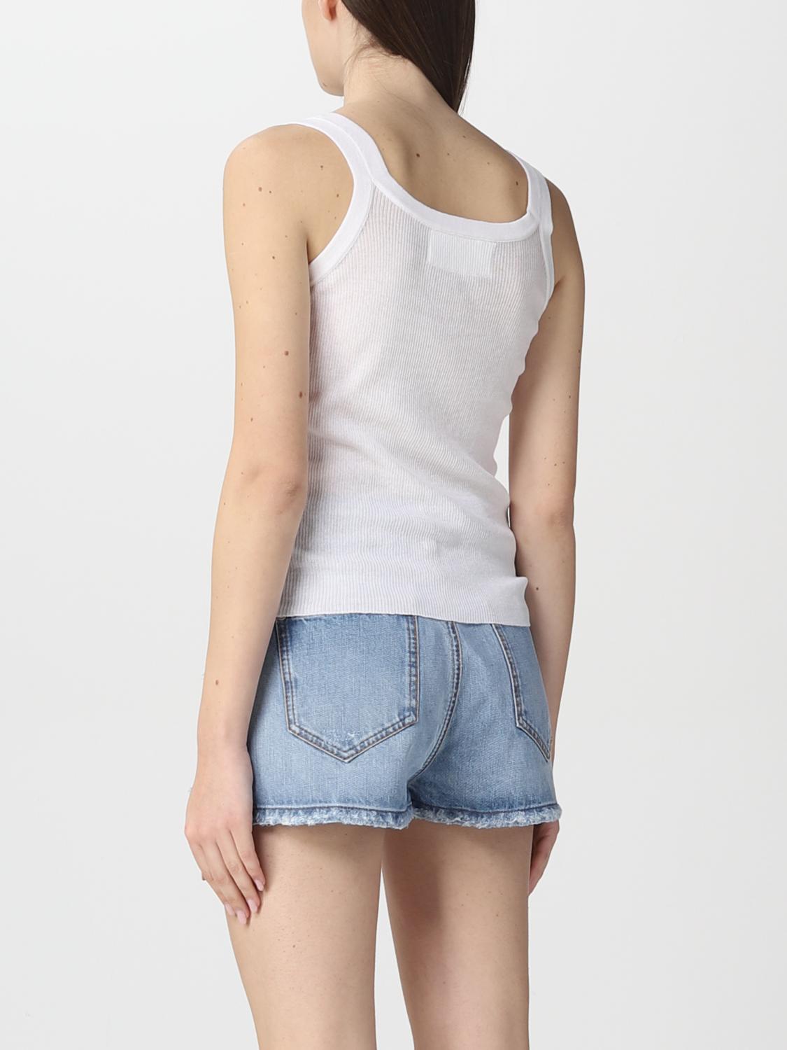 ERMANNO SCERVINO TOP: Top Ermanno Scervino in misto cotone, Bianco - Img 3