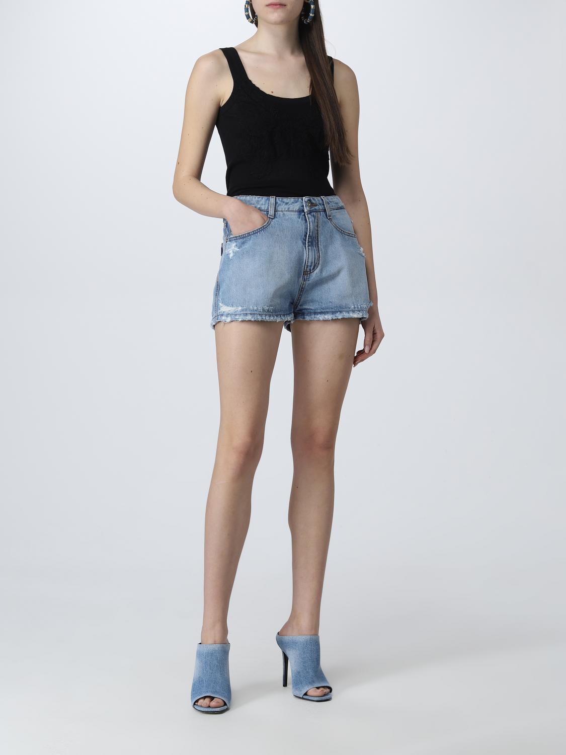 ERMANNO SCERVINO TOP: Top Ermanno Scervino in misto cotone, Nero - Img 2