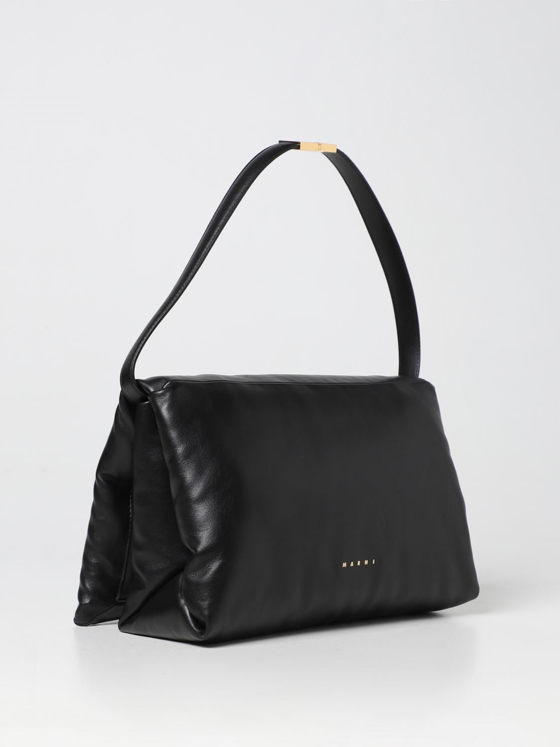 LARGE PRISMA LEATHER SHOULDER BAG for Women - Marni sale | Biffi