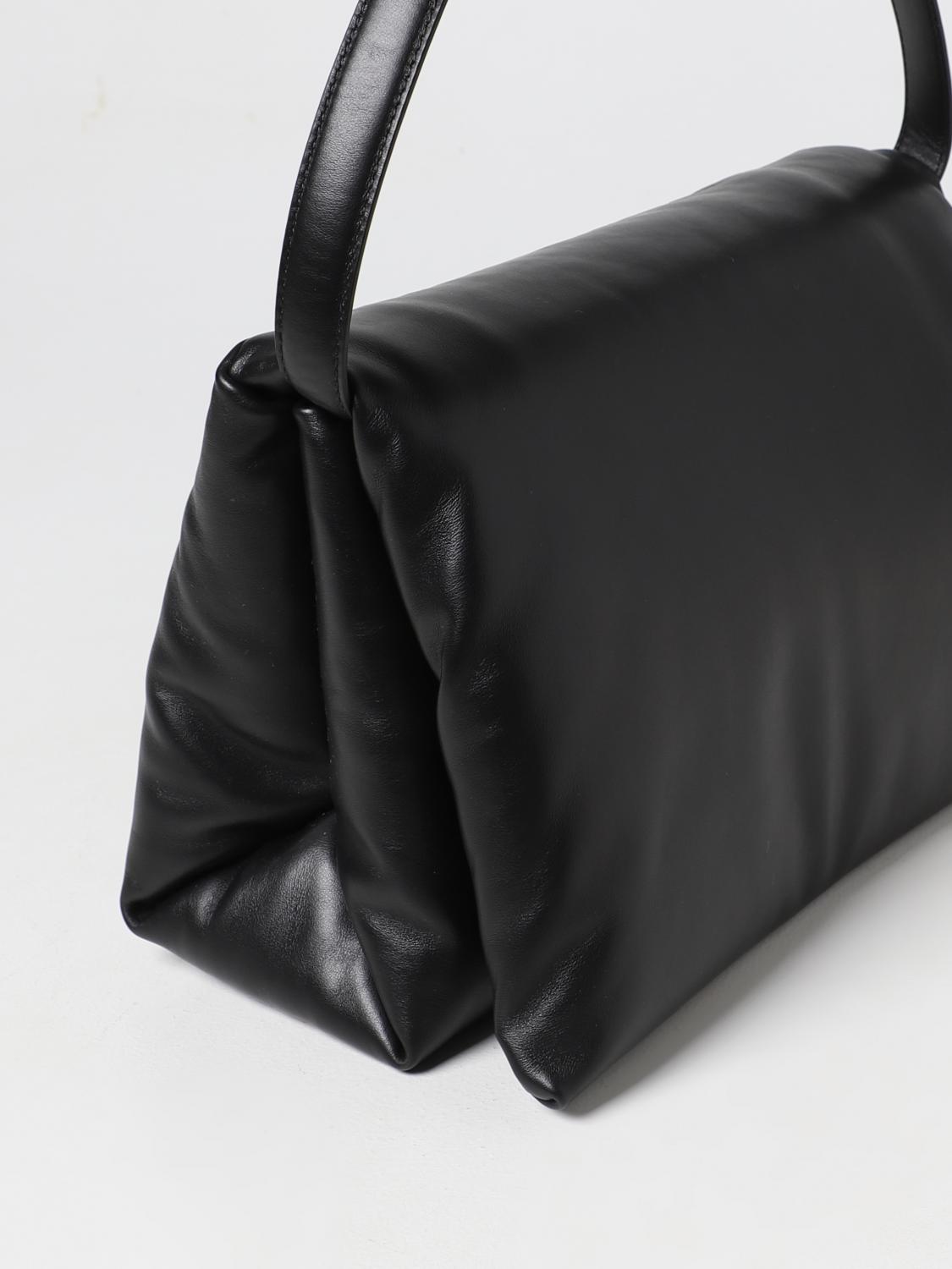 Marni Outlet: Prisma bag in leather - Black | Marni shoulder