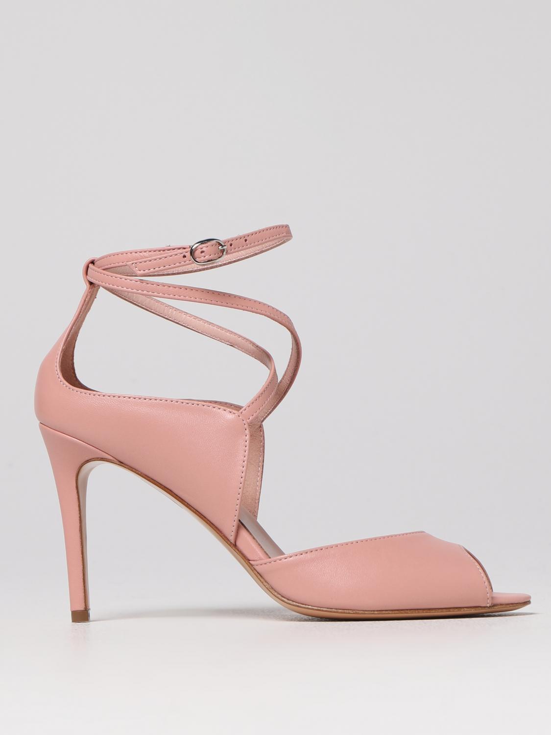 ANNA F. SANDALES À TALONS: Chaussures femme Anna F., Rose - Img 1