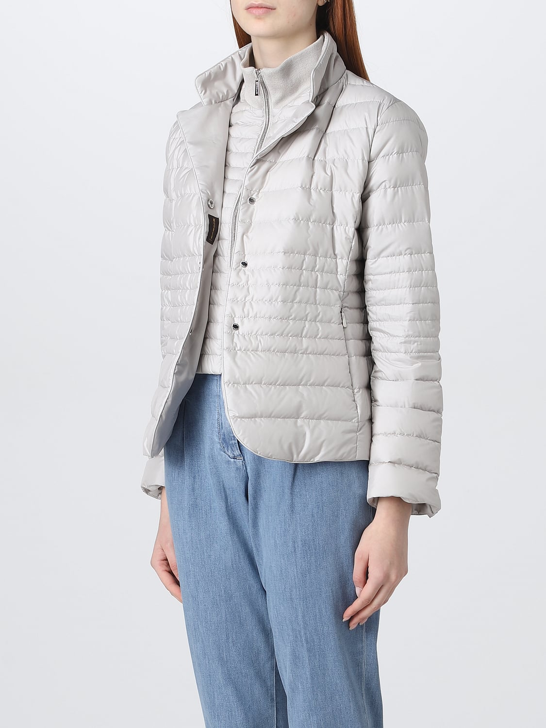 MOORER JACKET: Coat woman Moorer, White - Img 3
