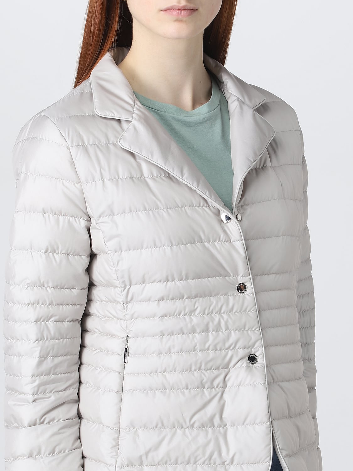 MOORER JACKET: Coat woman Moorer, White - Img 4