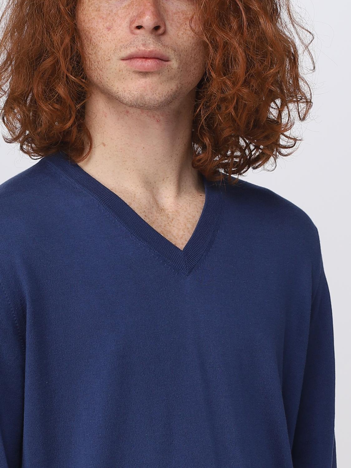 BRUNELLO CUCINELLI PULLOVER: Pullover herren Brunello Cucinelli, Blau - Img 5