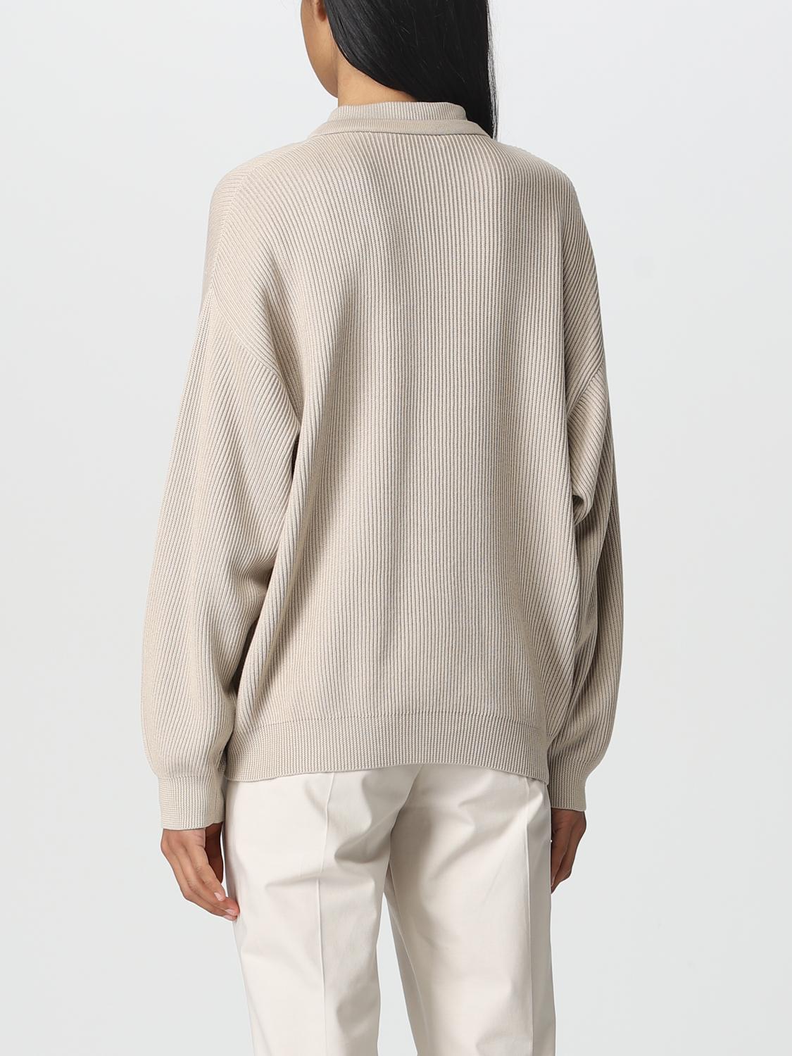 BRUNELLO CUCINELLI: cardigan in cotton - Beige | Brunello