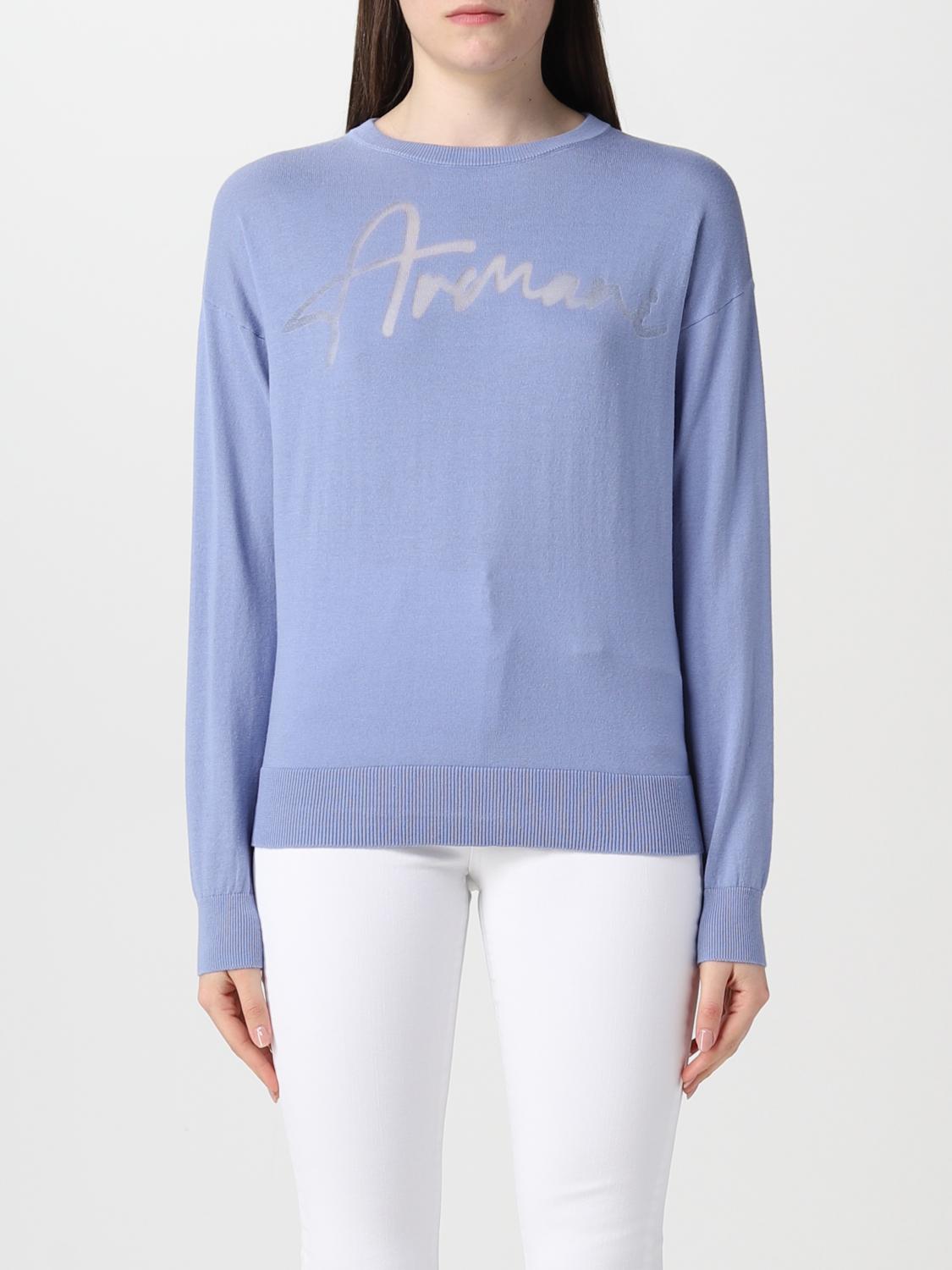 ARMANI EXCHANGE PULL: Pull femme Armani Exchange, Bleu Azur - Img 1