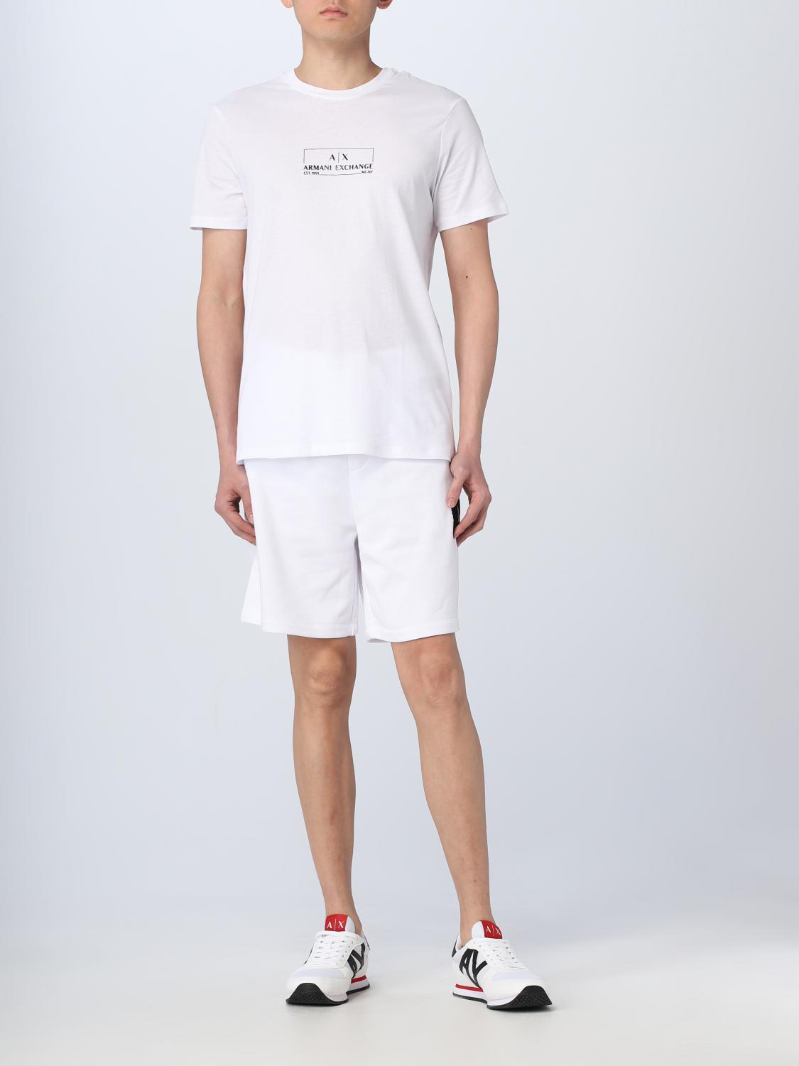 ARMANI EXCHANGE ホワイトハーフパンツ