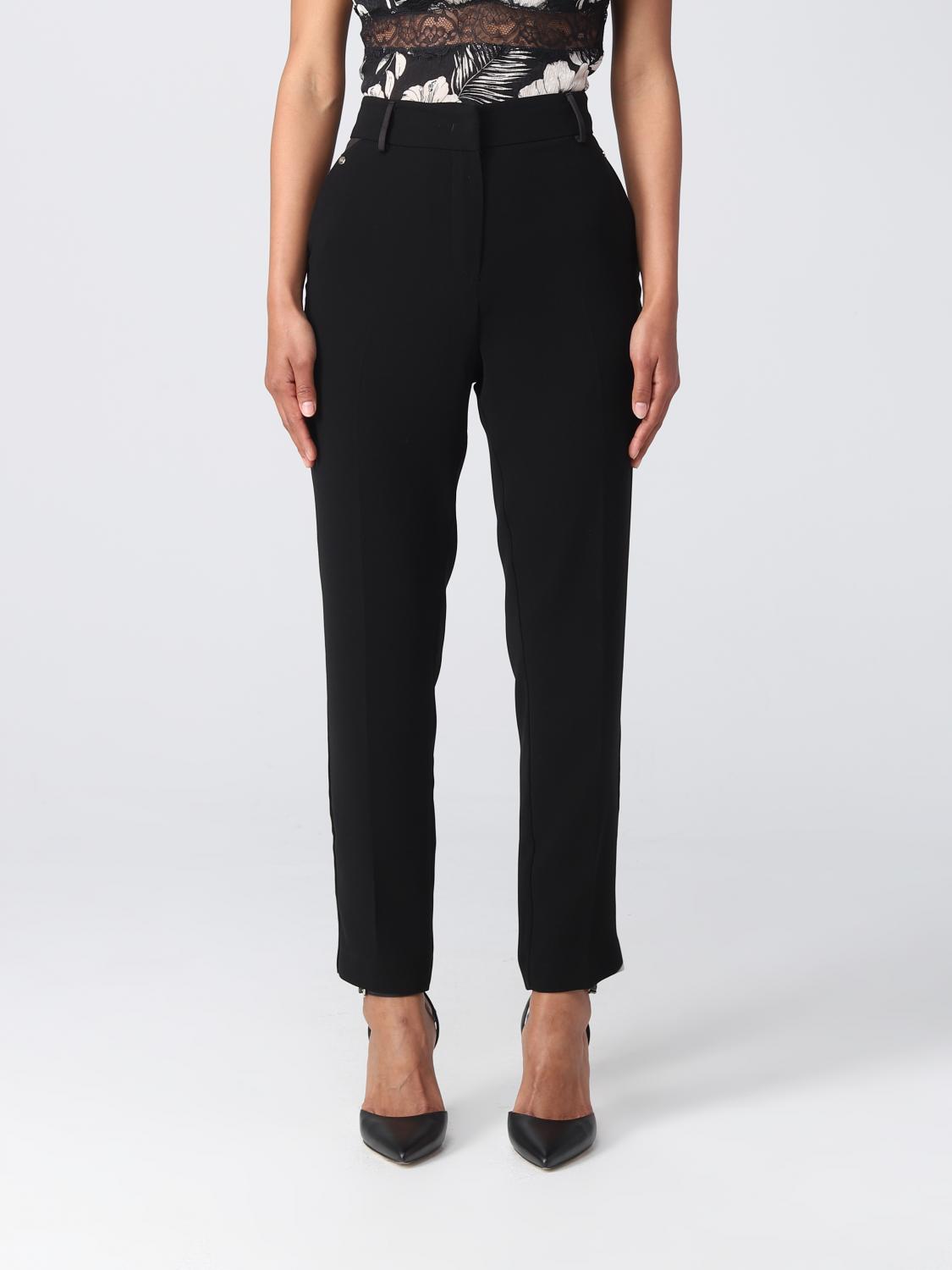 LIU JO PANTALONI: Pantaloni Liu Jo in crêpe, Nero - Img 1