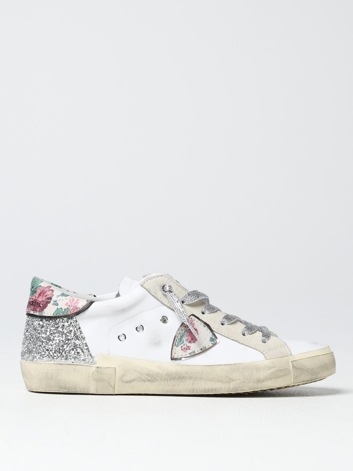 PHILIPPE MODEL SNEAKERS: Schnürschuhe damen Philippe Model, Weiß - Img 1