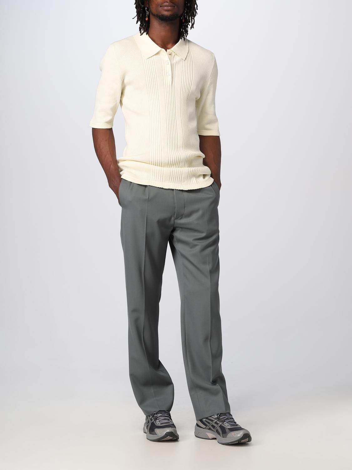 24642 ナイキ メンズ ポロシャツ グレーX赤ほかボーダ－ サイズXL