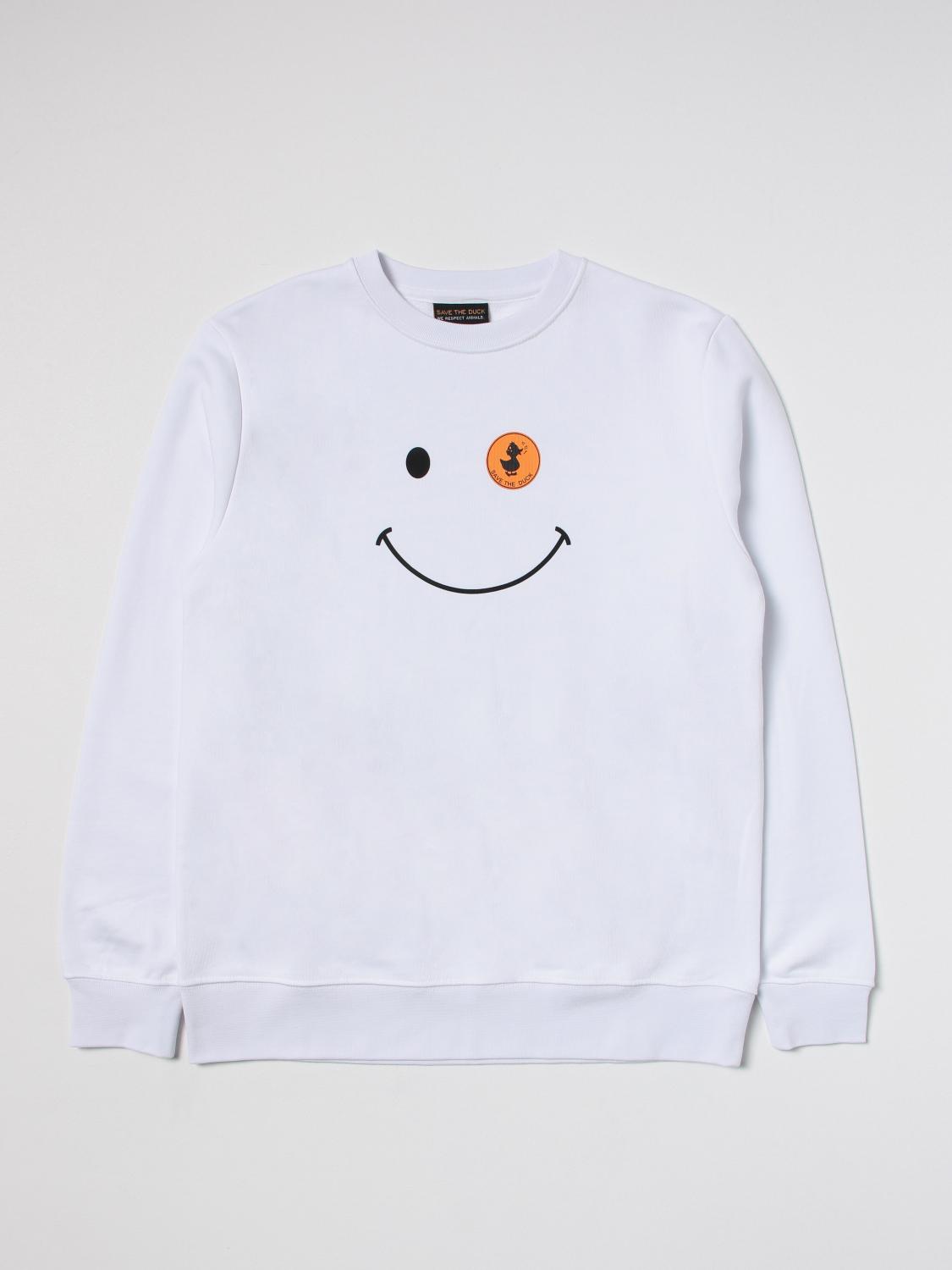 SAVE THE DUCK SWEATER: Sweater kids Save The Duck, White - Img 1