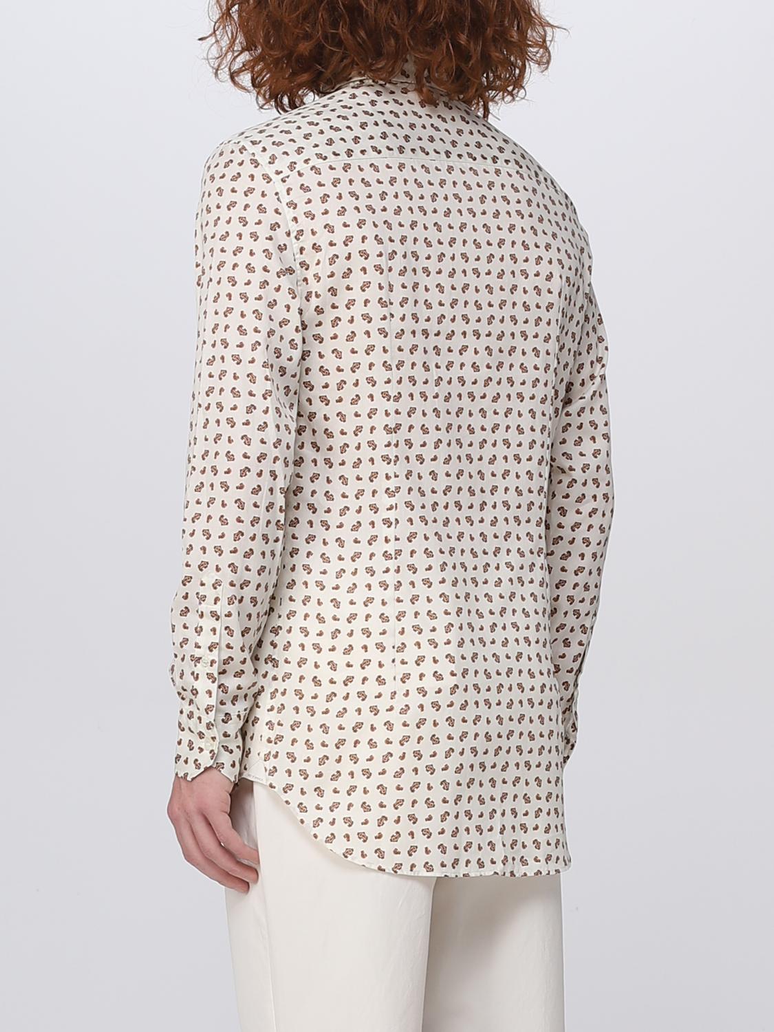 ETRO CAMICIA: Camicia uomo Etro in cotone stretch, Bianco - Img 3