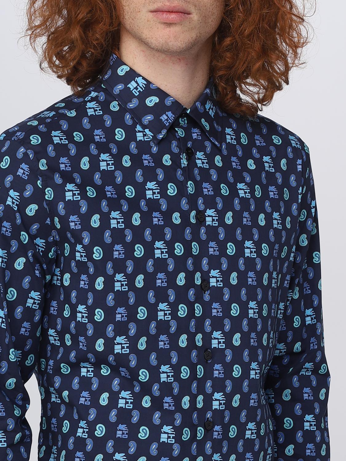 ETRO HEMD: Hemd herren Etro, Blau - Img 5