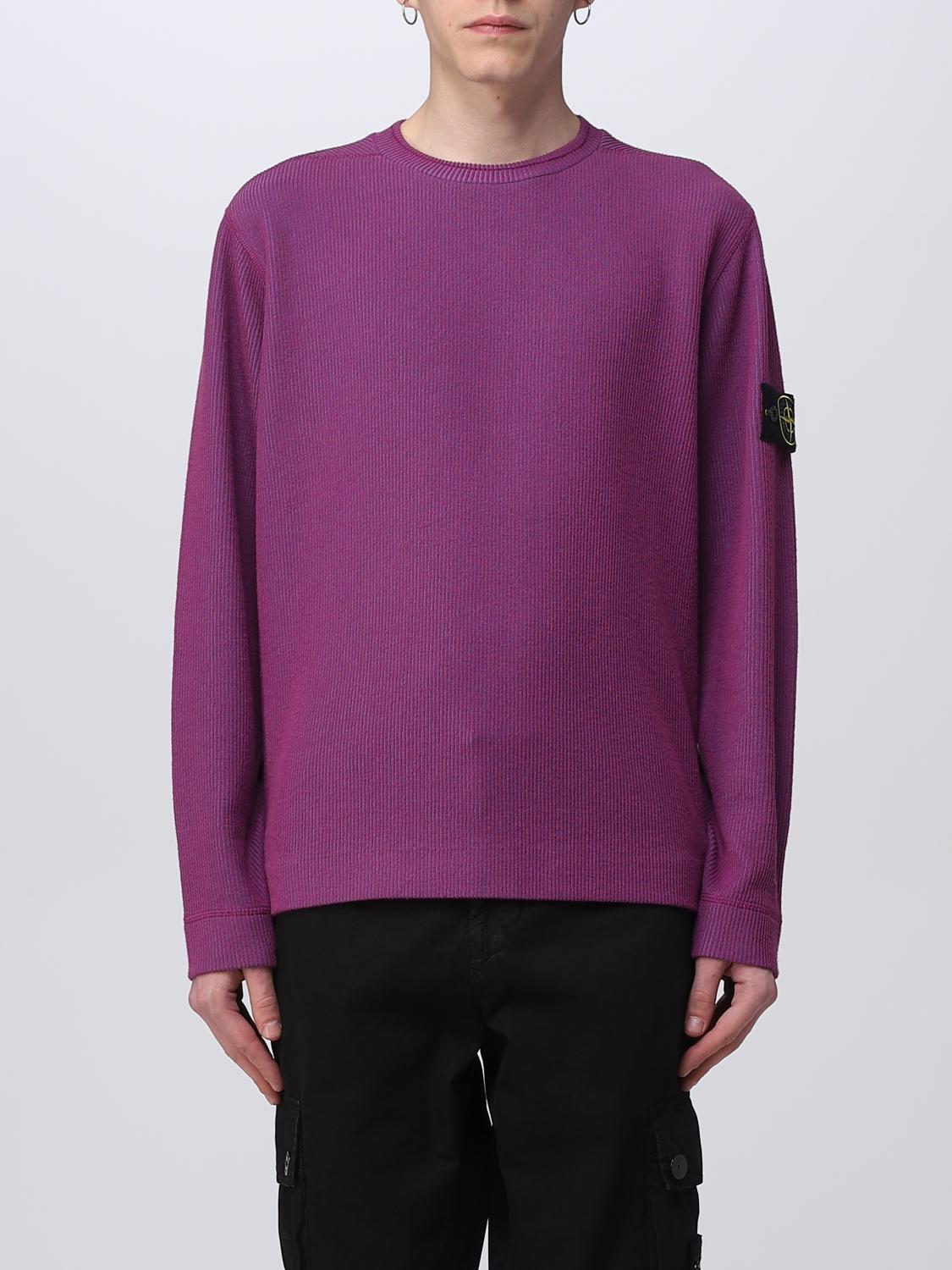 STONE ISLAND PULL: Pull homme Stone Island, Violet - Img 1