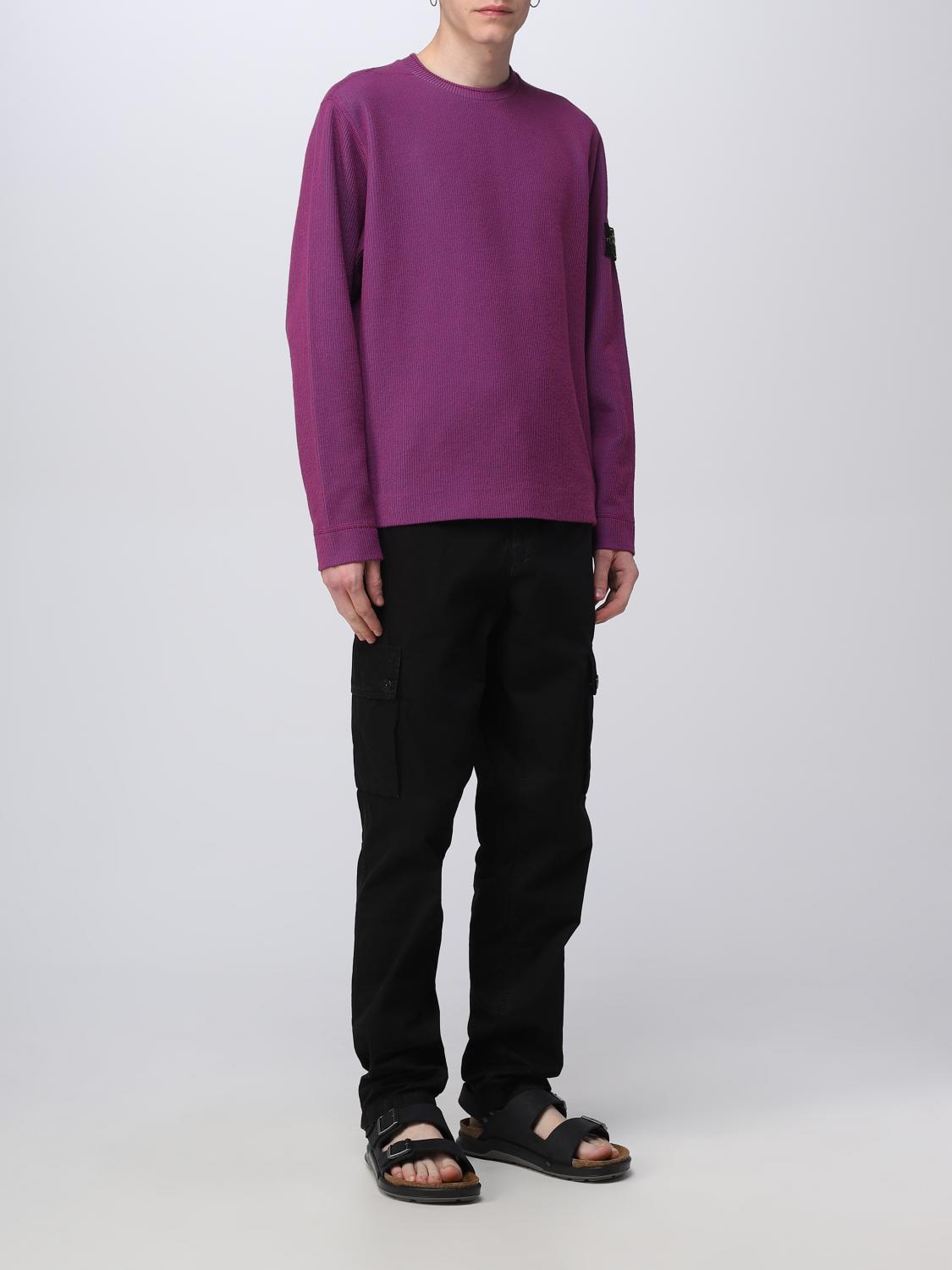 STONE ISLAND PULL: Pull homme Stone Island, Violet - Img 2