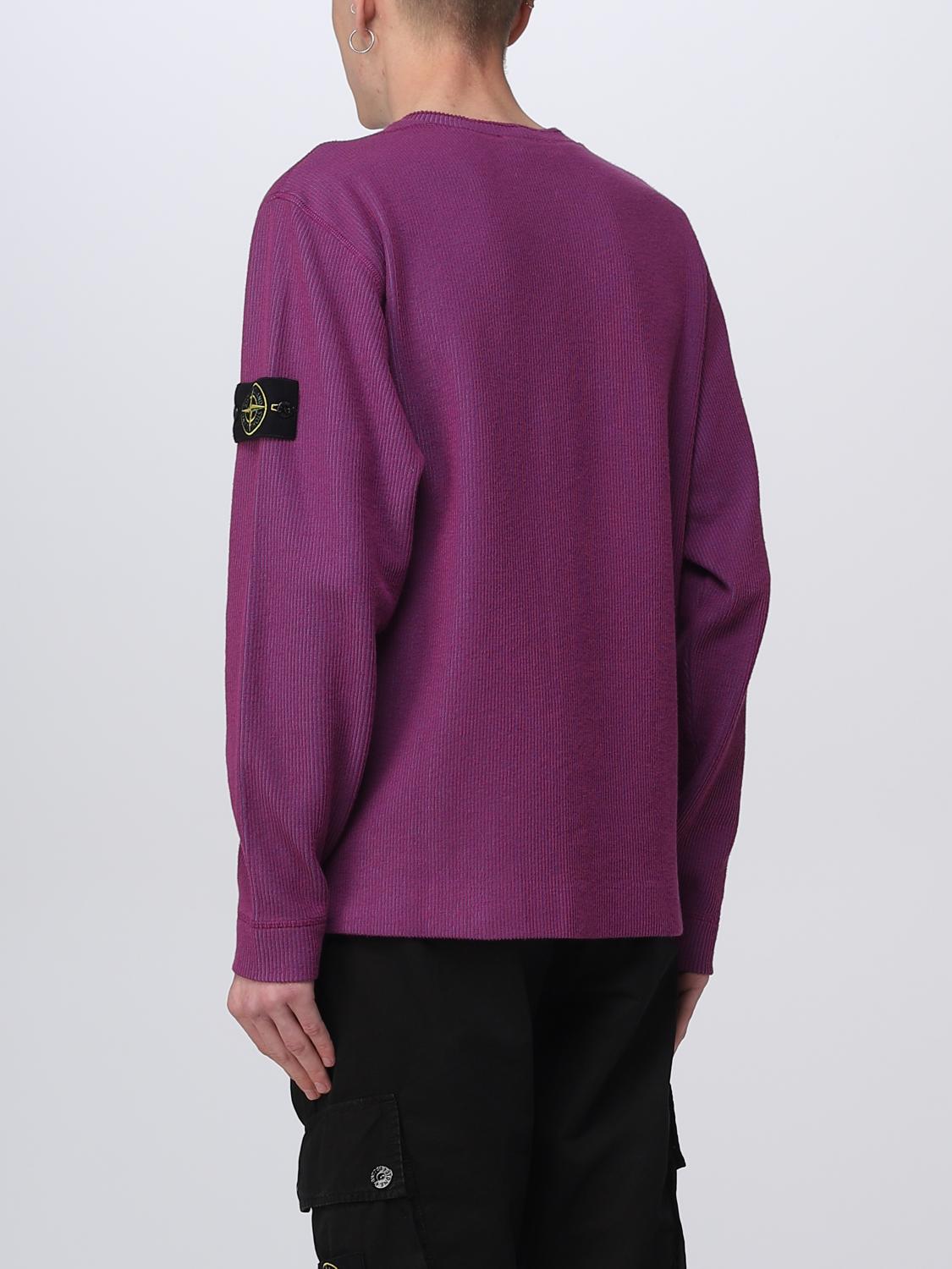 STONE ISLAND PULL: Pull homme Stone Island, Violet - Img 3