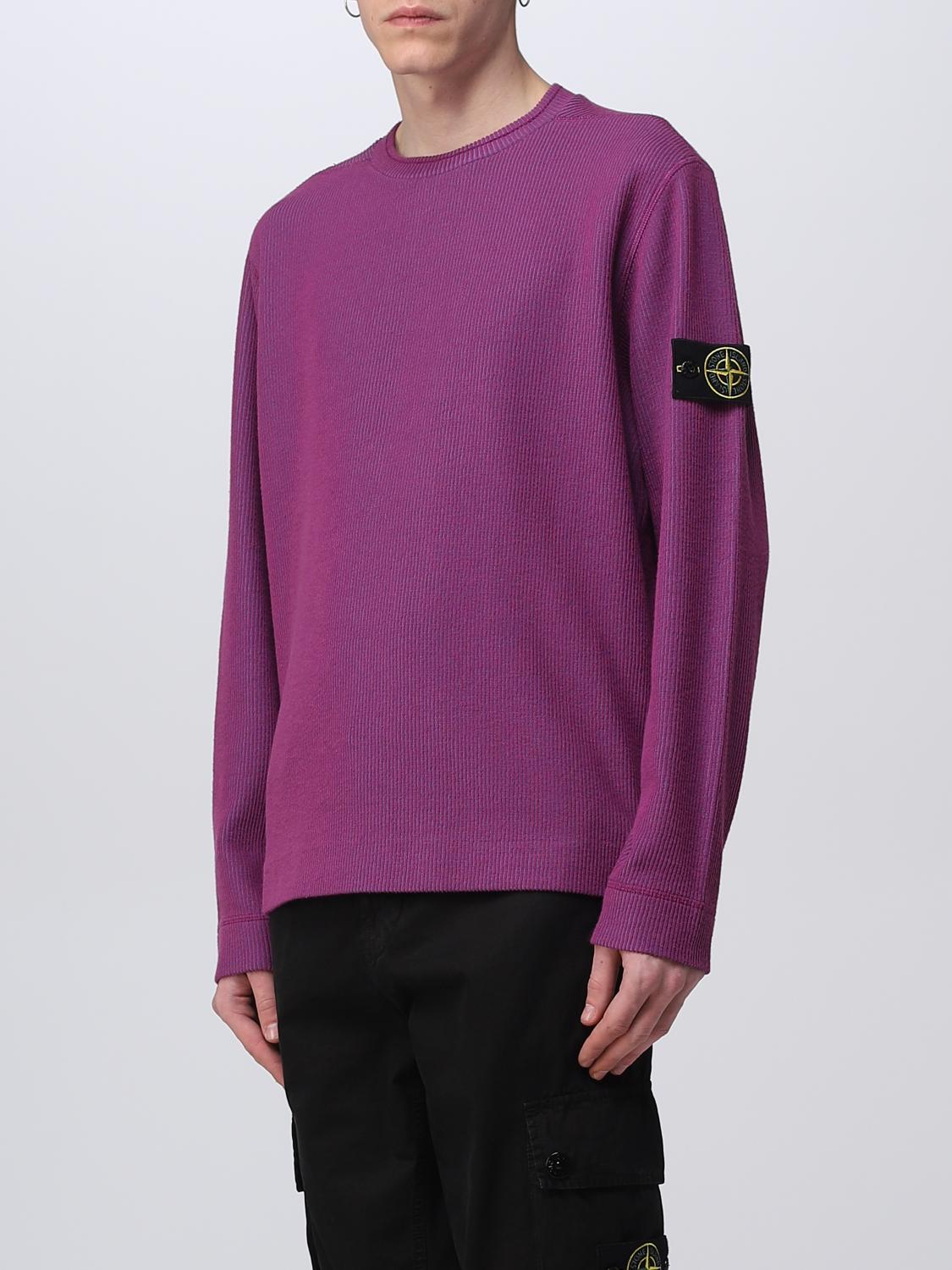 STONE ISLAND PULL: Pull homme Stone Island, Violet - Img 4