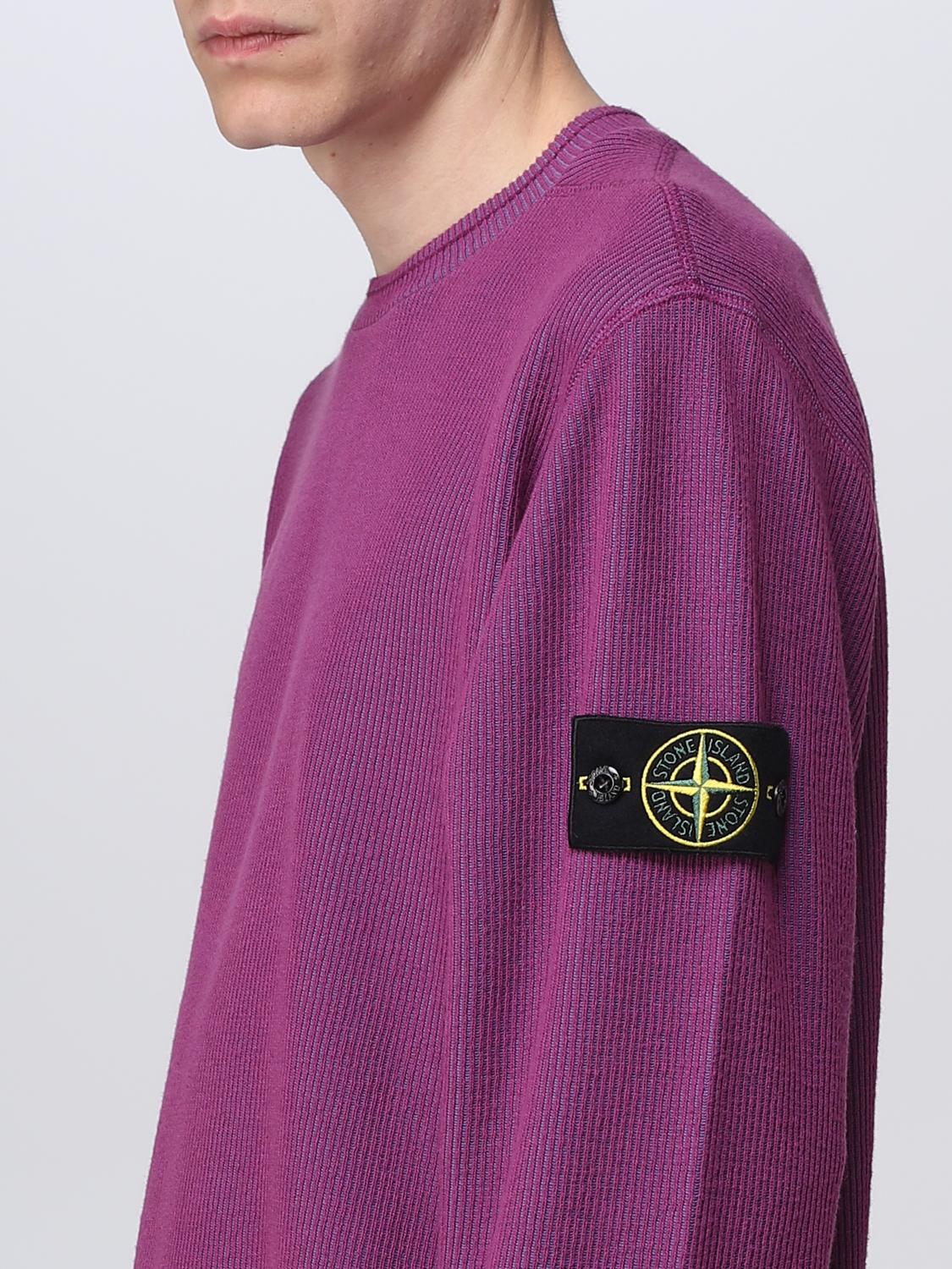 STONE ISLAND PULL: Pull homme Stone Island, Violet - Img 5