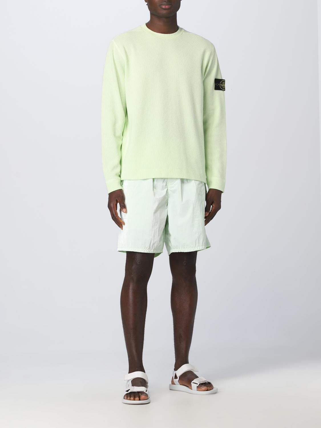 STONE ISLAND PULL: Pull homme Stone Island, Vert Acide - Img 2