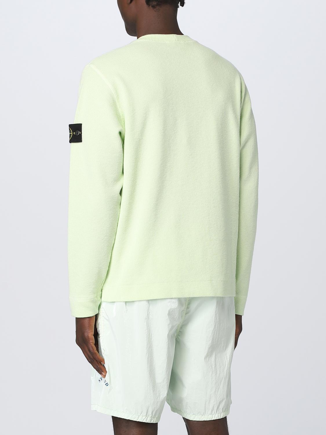 STONE ISLAND PULL: Pull homme Stone Island, Vert Acide - Img 3