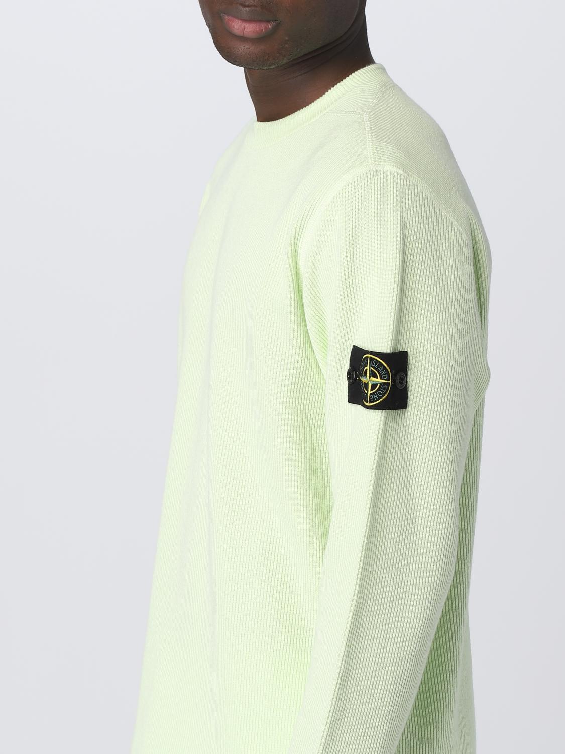 STONE ISLAND PULL: Pull homme Stone Island, Vert Acide - Img 5