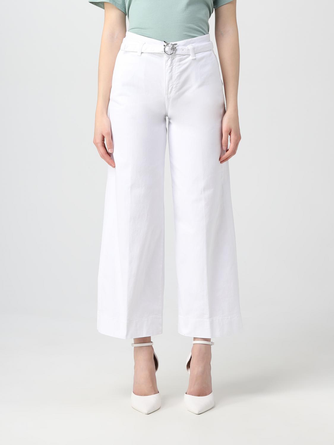 パンツ PINKO Women Straight Pants GAIO Z05 White PINKO: Pants woman - White | Pinko pants 104790A2G8 online