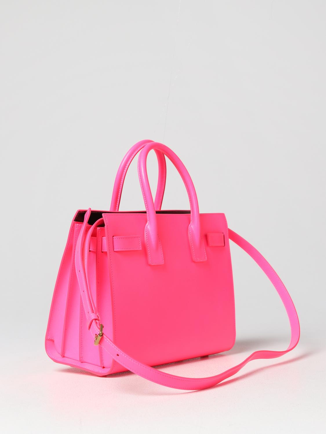 SAINT LAURENT BORSA A MANO: Borsa Sac de Jour Saint Laurent in pelle, Rosa - Img 2