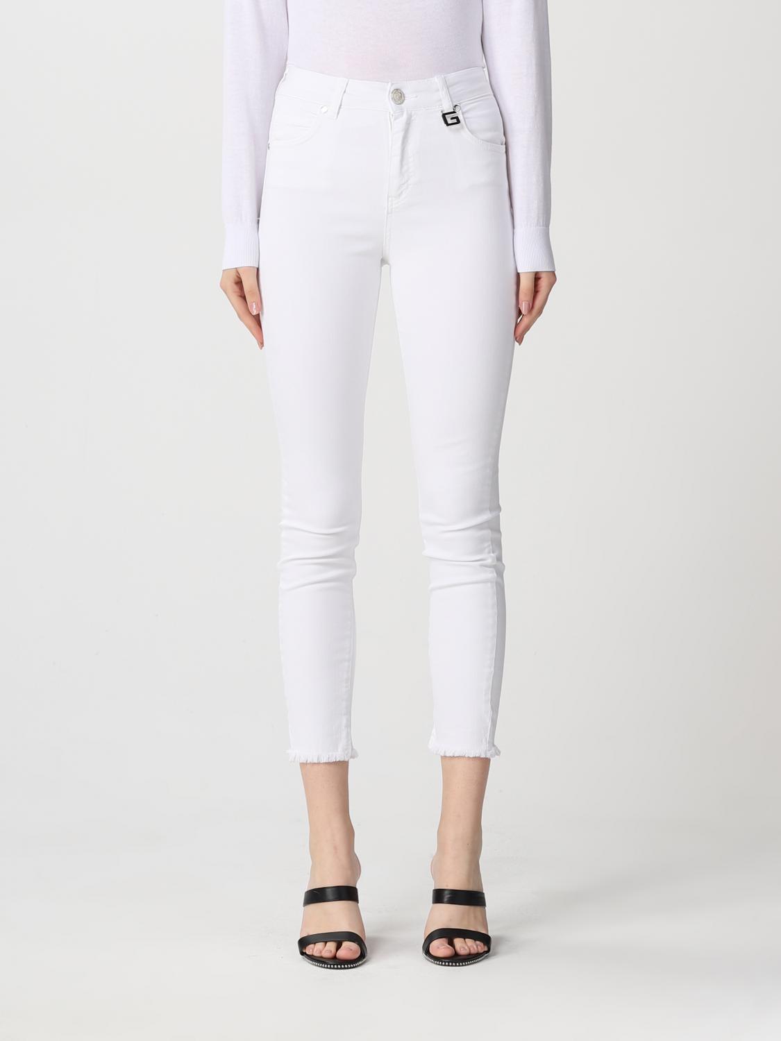 GAËLLE PARIS JEANS: Jeans Gaëlle Paris in cotone, Bianco - Img 1