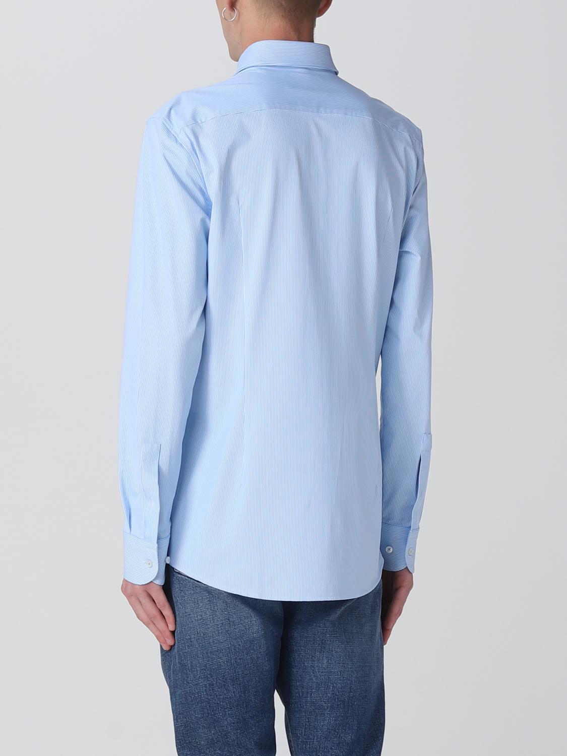 BOSS CAMICIA: Camicia Boss in tessuto stretch riciclato, Celeste - Img 2