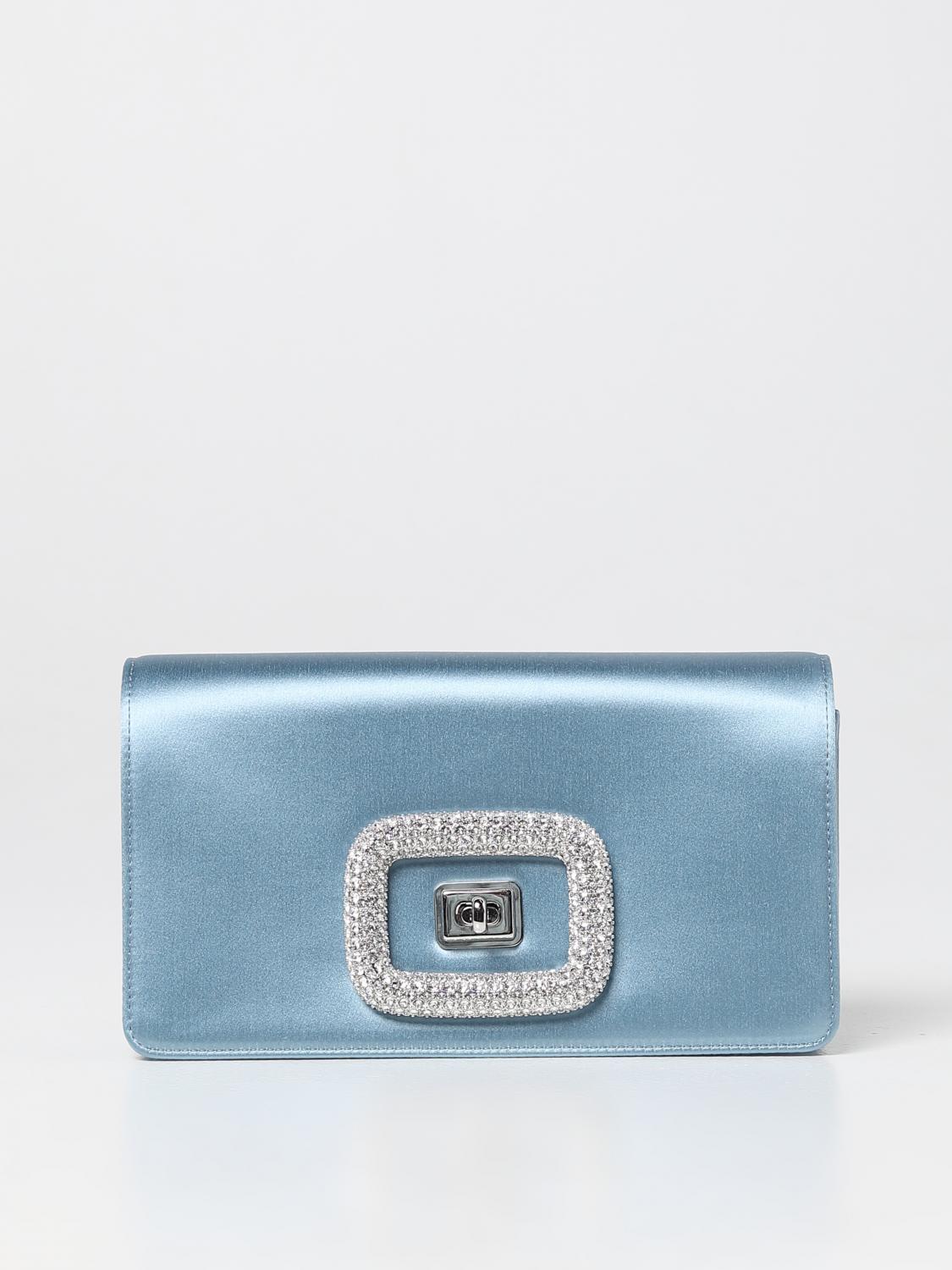 バッグ・カバンその他 ROGER VIVIER Woman Mini bag Gnawed Blue RBWAOGC0100RS0 U208 Roger Vivier Outlet: Handbag woman - Gnawed Blue | Roger