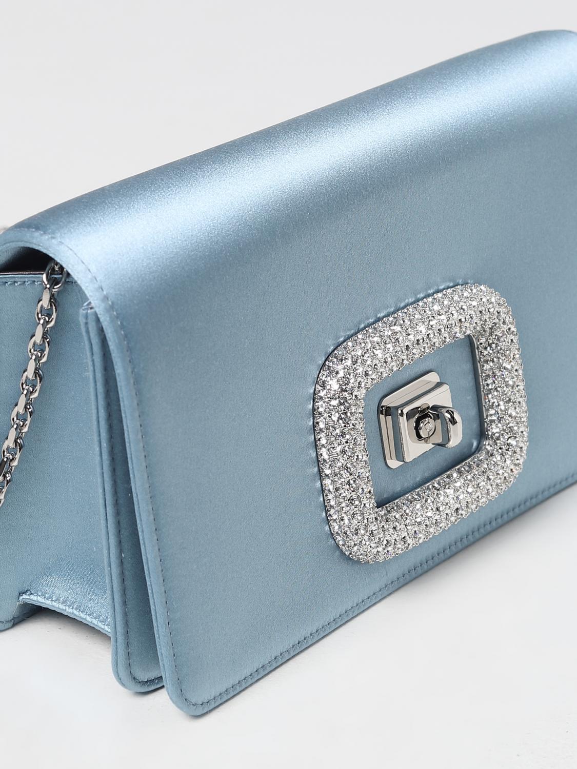 バッグ・カバンその他 ROGER VIVIER Woman Mini bag Gnawed Blue RBWAOGC0100RS0 U208 Roger Vivier Outlet: Handbag woman - Gnawed Blue | Roger