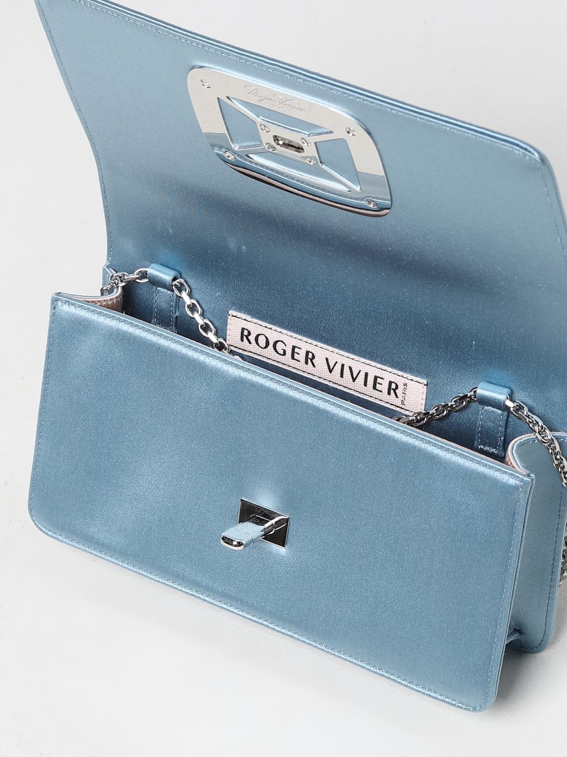 バッグ・カバンその他 ROGER VIVIER Woman Mini bag Gnawed Blue RBWAOGC0100RS0 U208 Roger Vivier Outlet: Handbag woman - Gnawed Blue | Roger